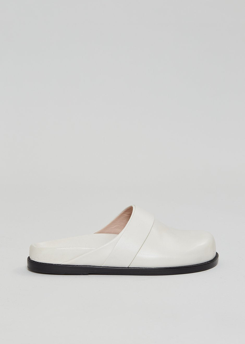 Porte & Paire x TFS Leather Slipper - Pearl - 6