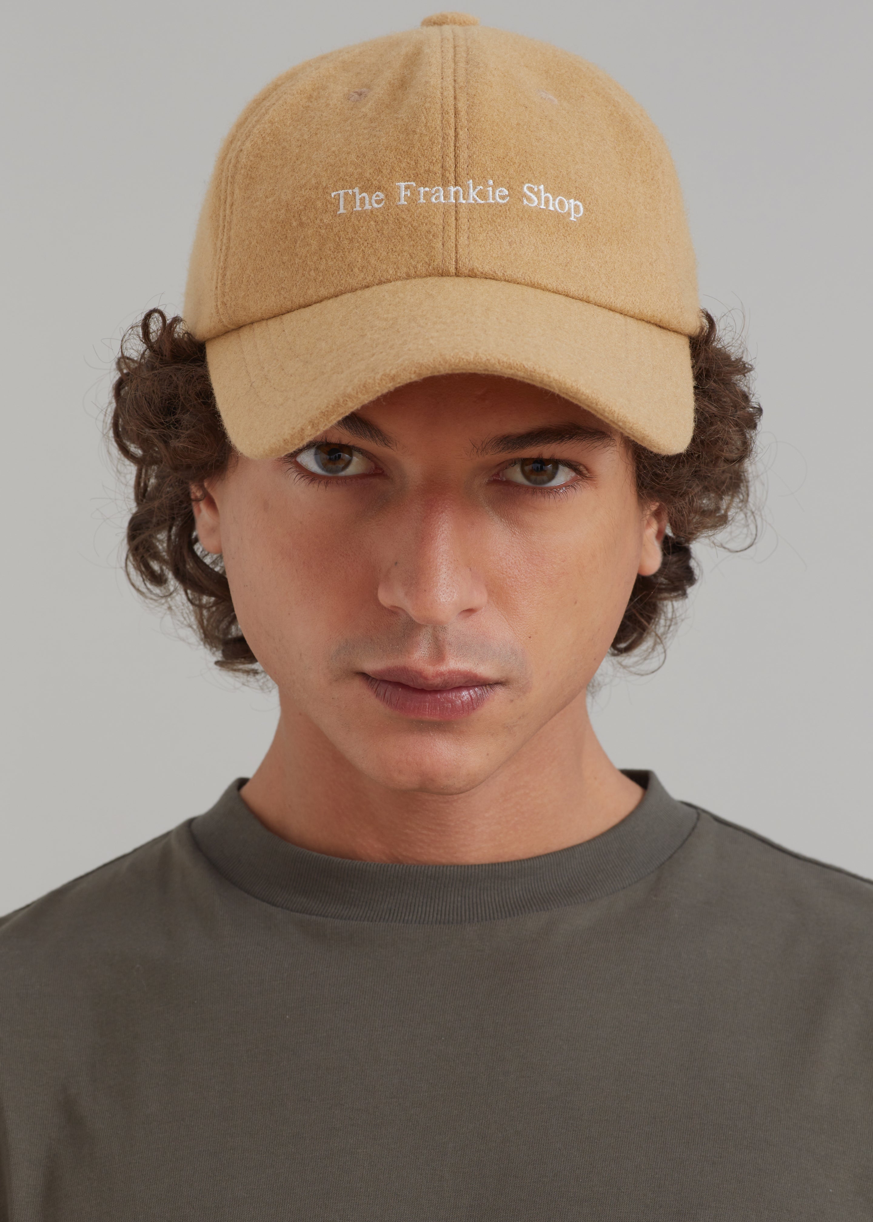 Frankie Wool Baseball Cap - Caramel - 6
