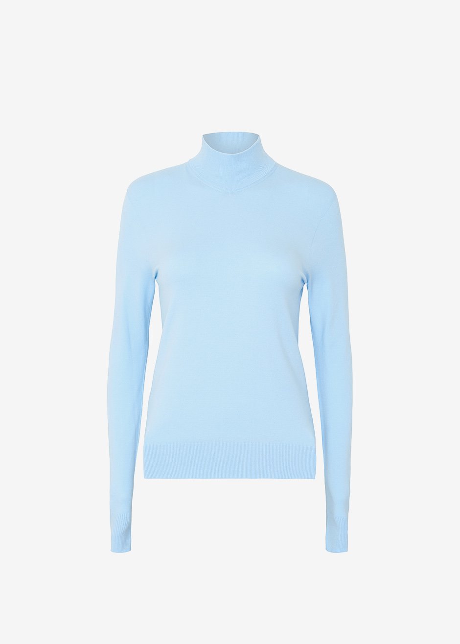 Verona Knit Turtleneck - Pale Blue - 9