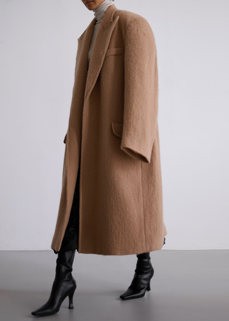 John Oversized Coat - Camel - 2