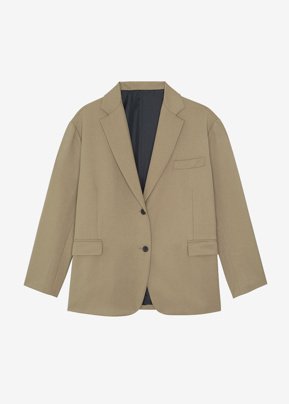 Frankie Oversized Boyfriend Blazer - Desert Taupe - 9