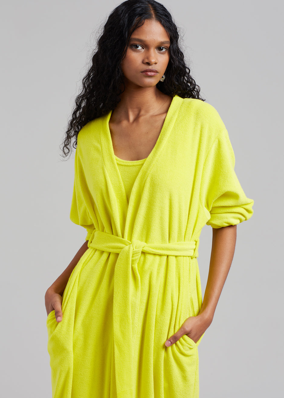 Taka Terry Duster Cardigan - Yellow - 2