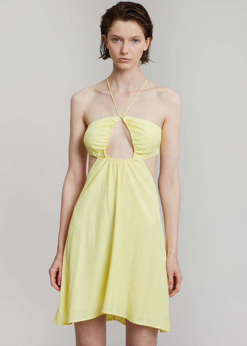 ROTATE Nanna Dress - Elfin Yellow - 2