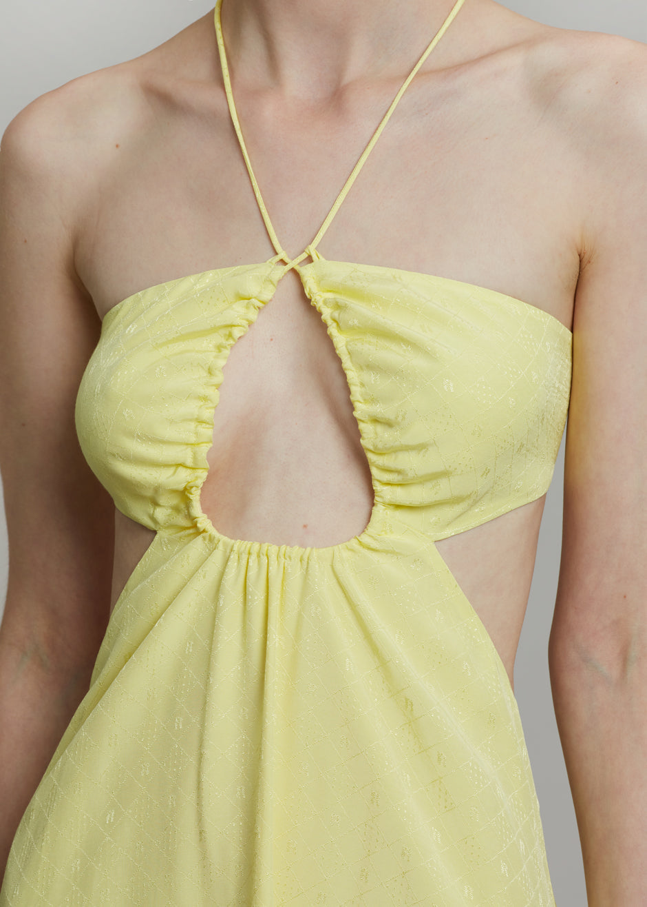 ROTATE Nanna Dress - Elfin Yellow - 3