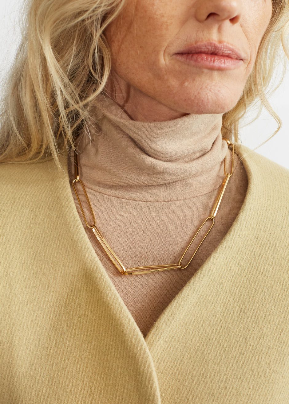 Fay Andrada Jono Chain Necklace - Brass - 3