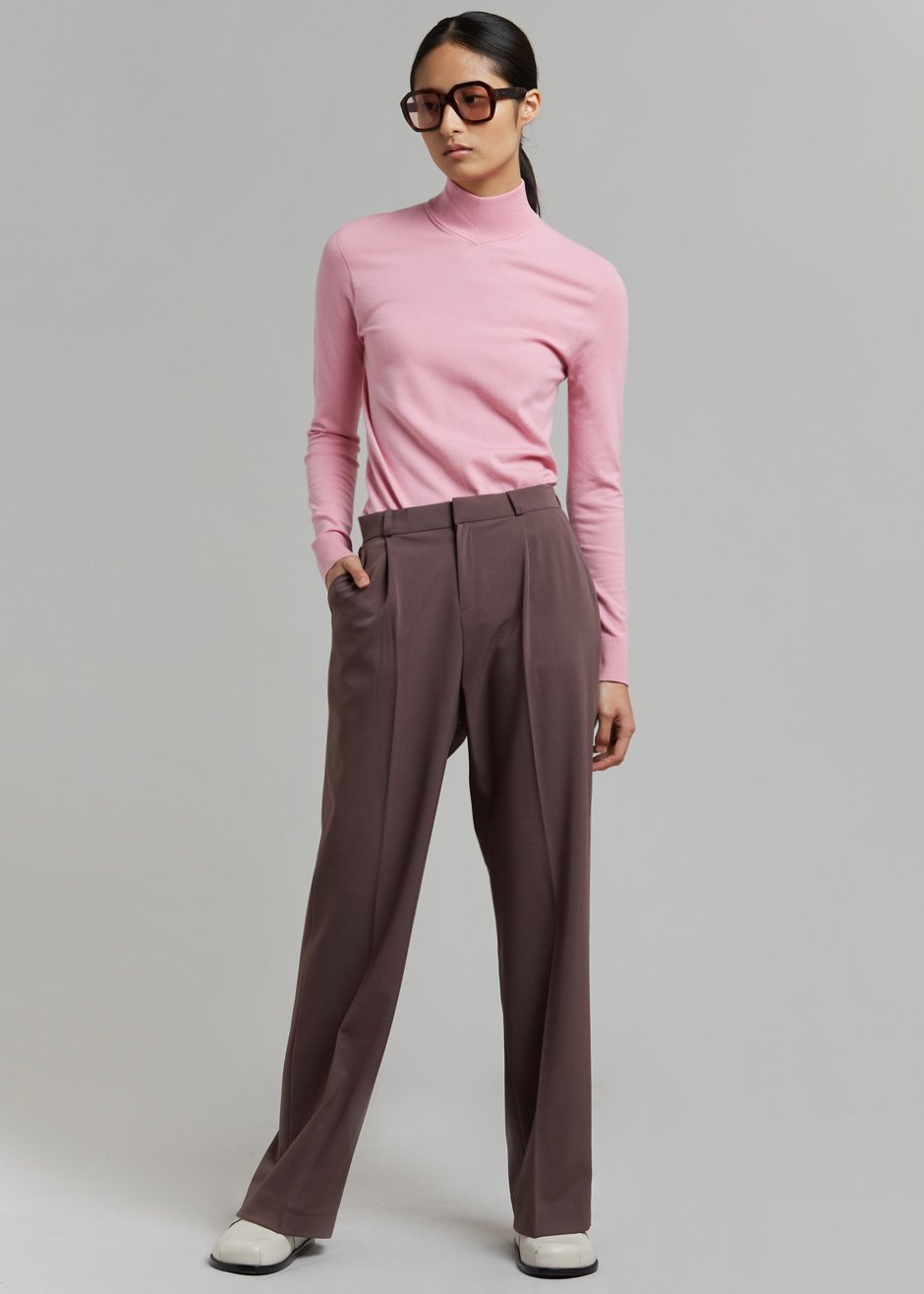 Verona Knit Turtleneck - Peony - 10