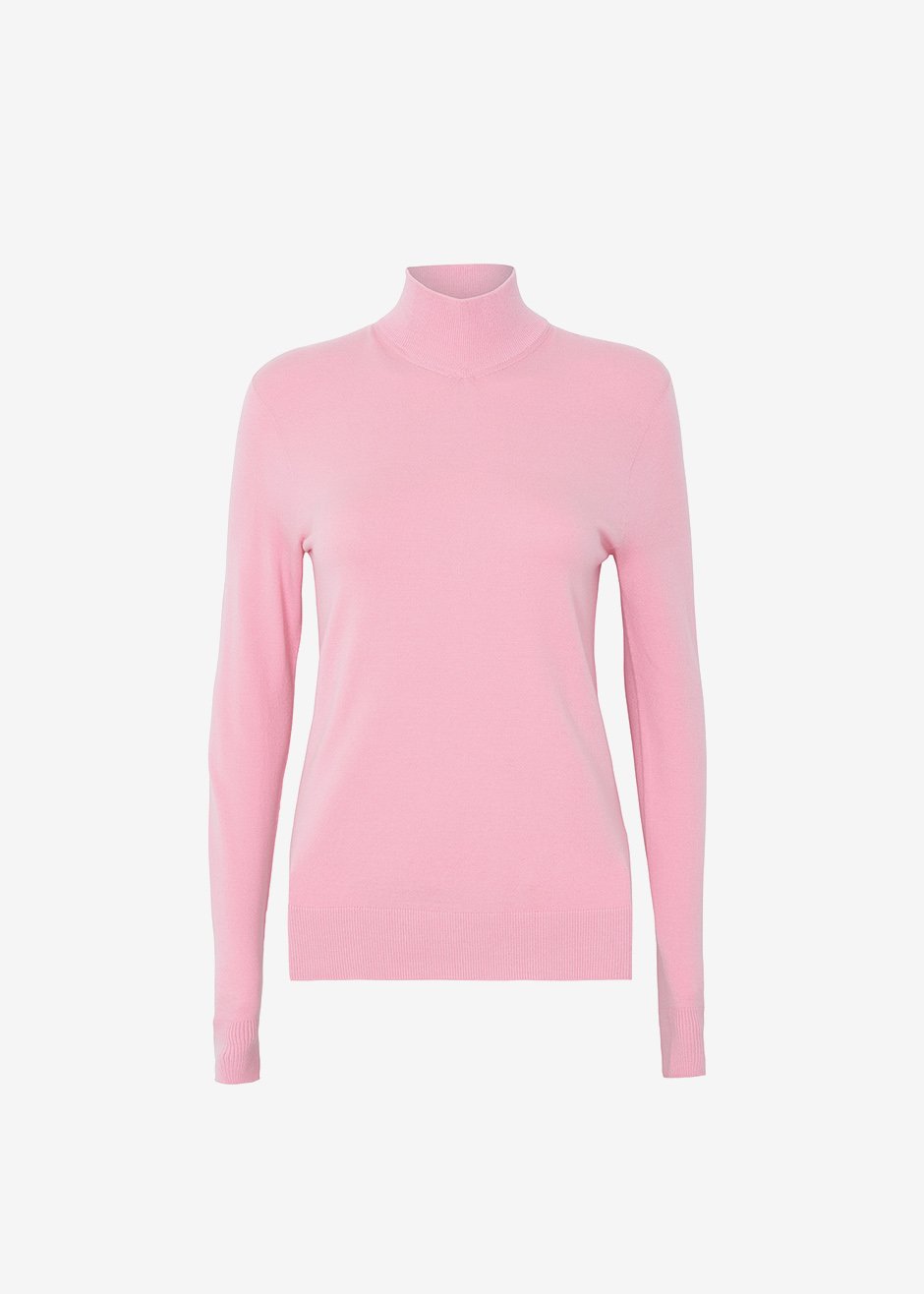 Verona Knit Turtleneck - Peony - 11
