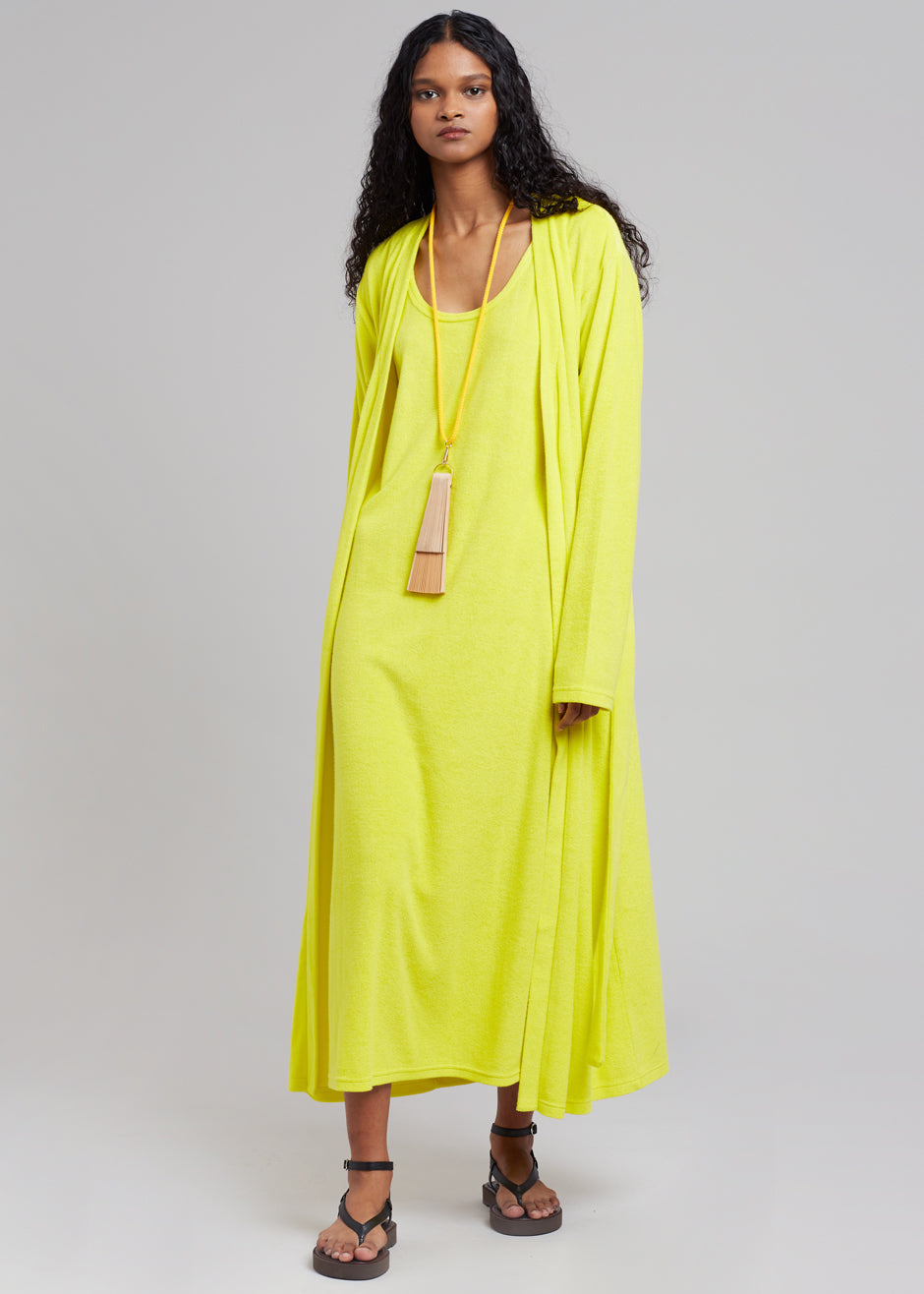 Taka Terry Duster Cardigan - Yellow - 6