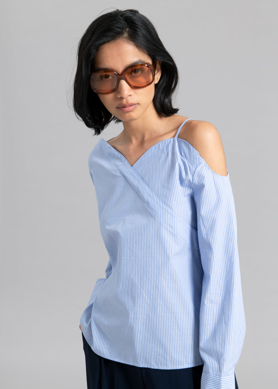Eliz Shirt - Blue Stripe - 6