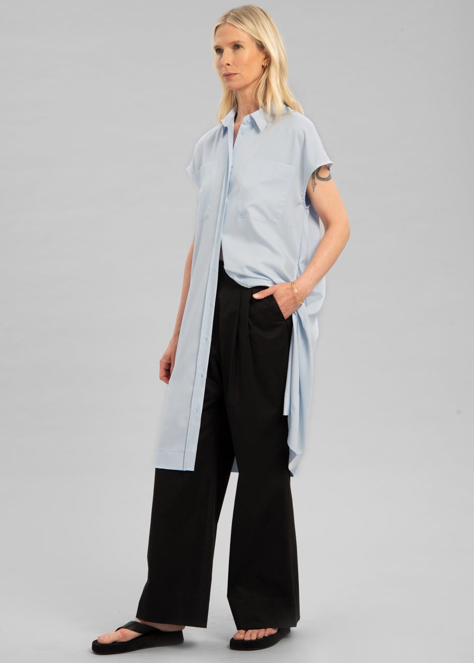 Tiril Shirt Dress - Sky - 4