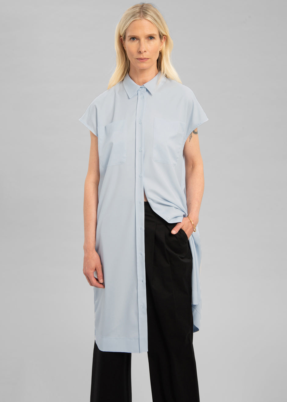 Tiril Shirt Dress - Sky - 2