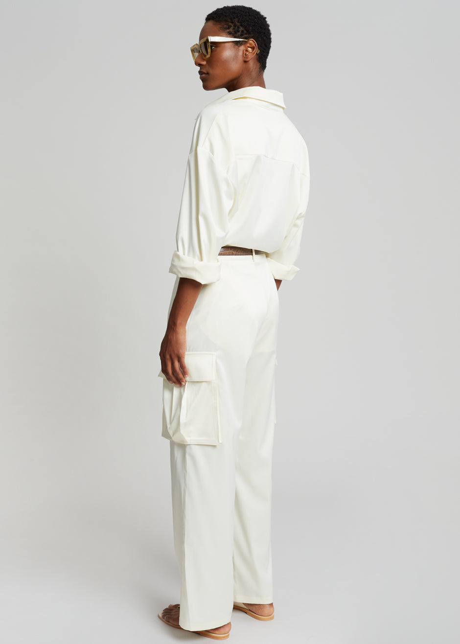 Lauren Silky Shirt - Cream - 6