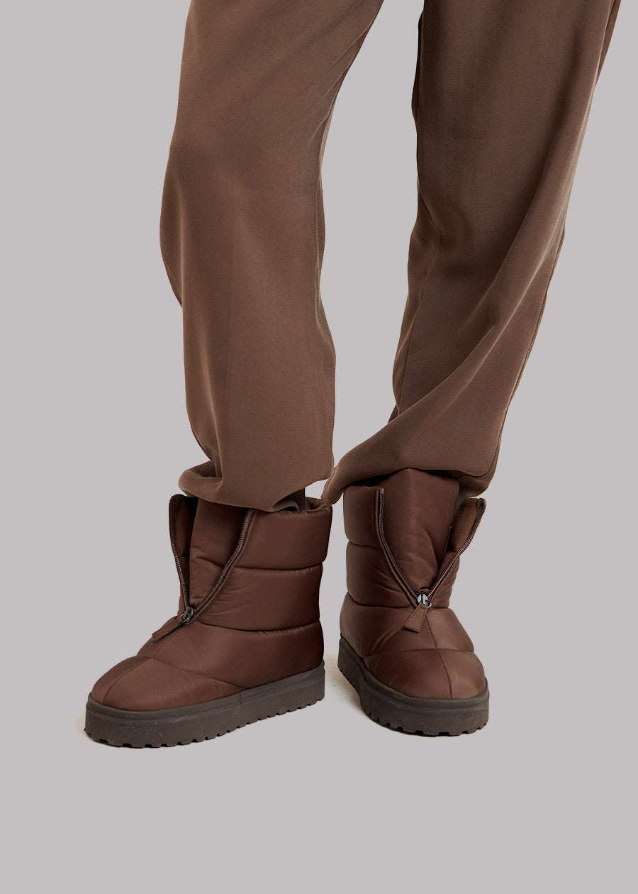 Gia Borghini Luna Padded Boots - Deep Brown - 2