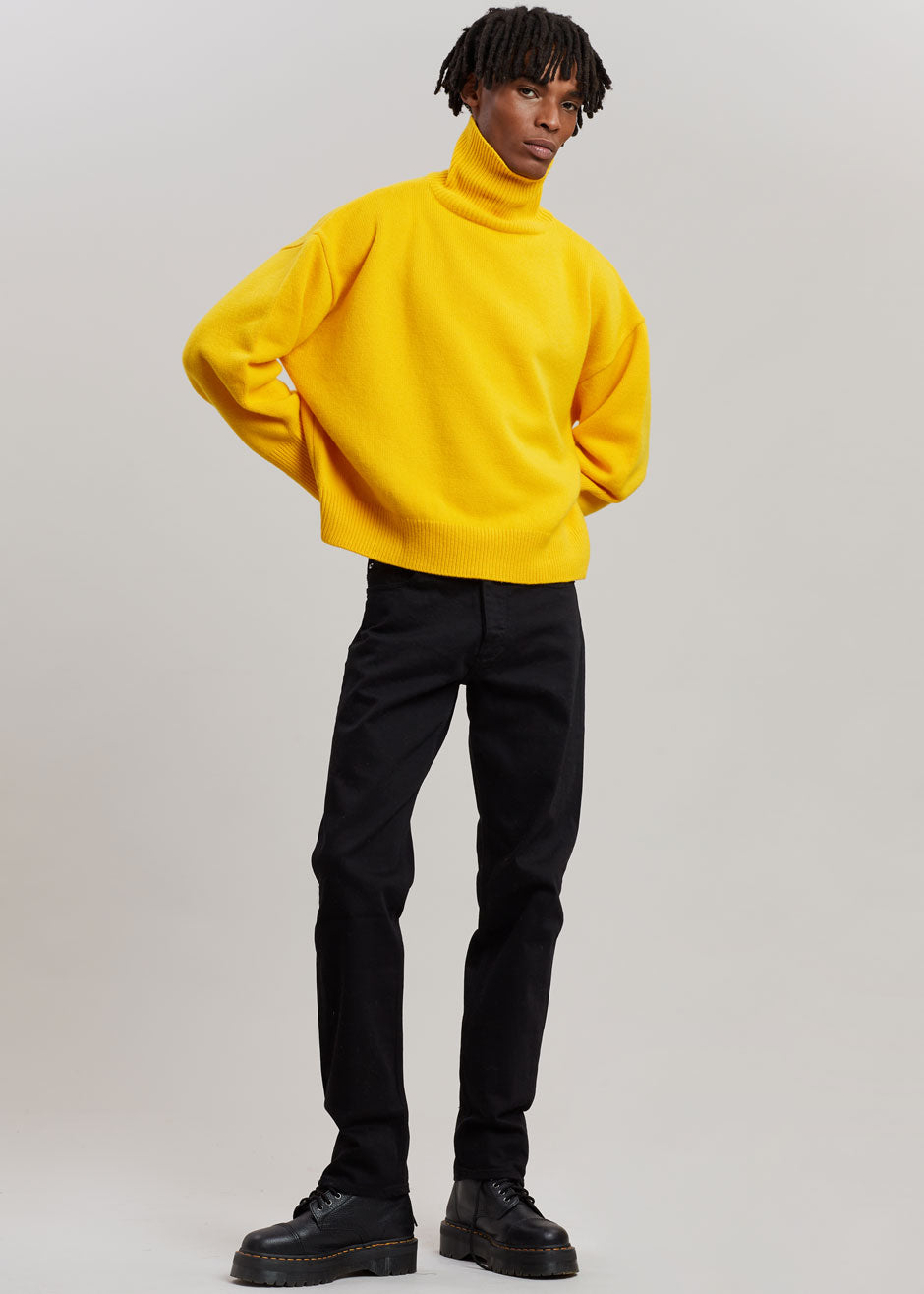 Joya Roll Neck Sweater - Marigold - 9