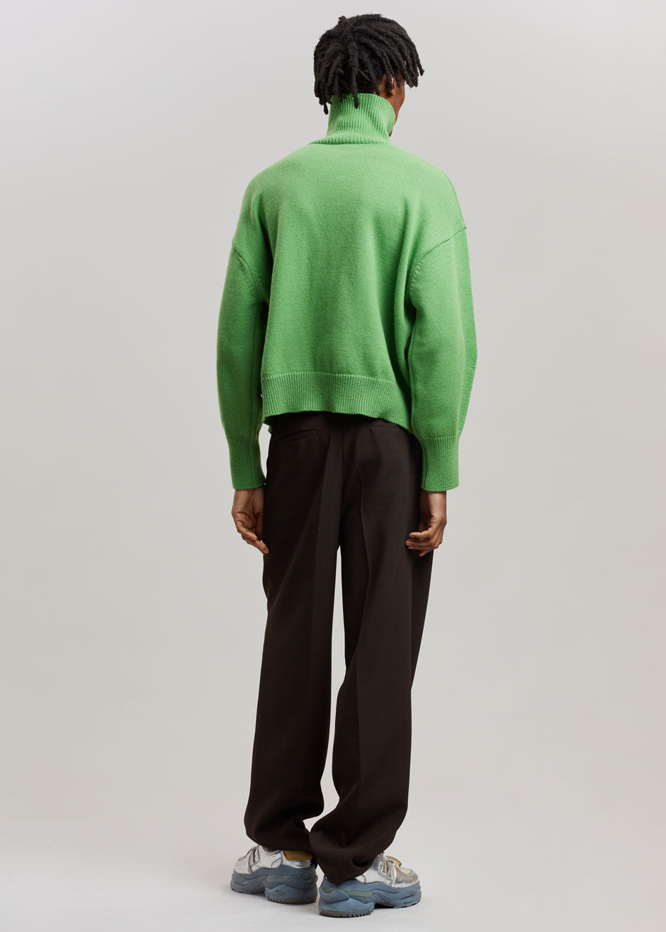 Joya Roll Neck Sweater - Kermit - 13