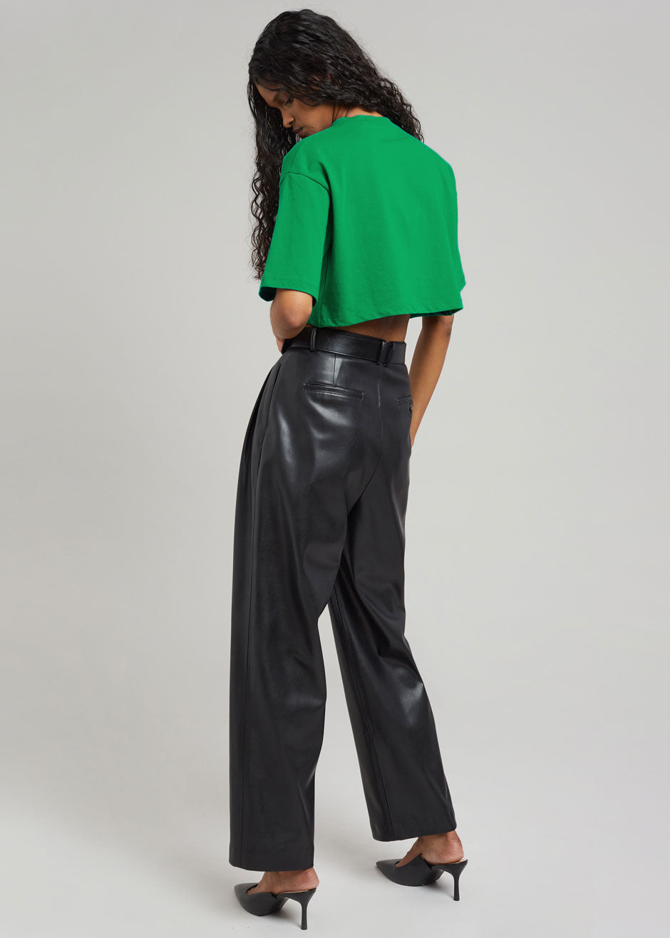 Karina Cropped T-Shirt - Green - 5