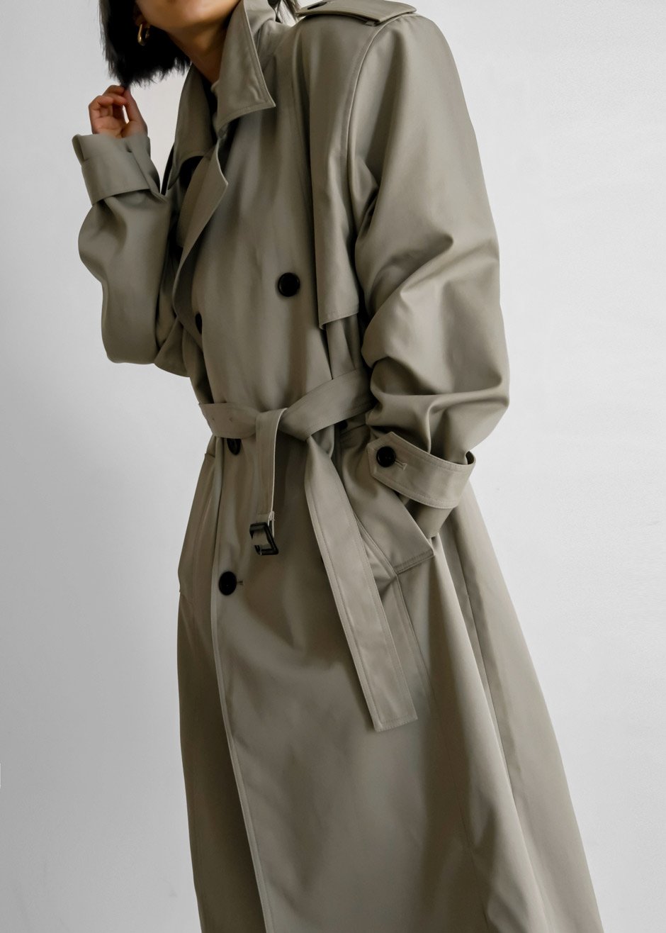 Eugene Trench Coat - Pale Khaki - 4