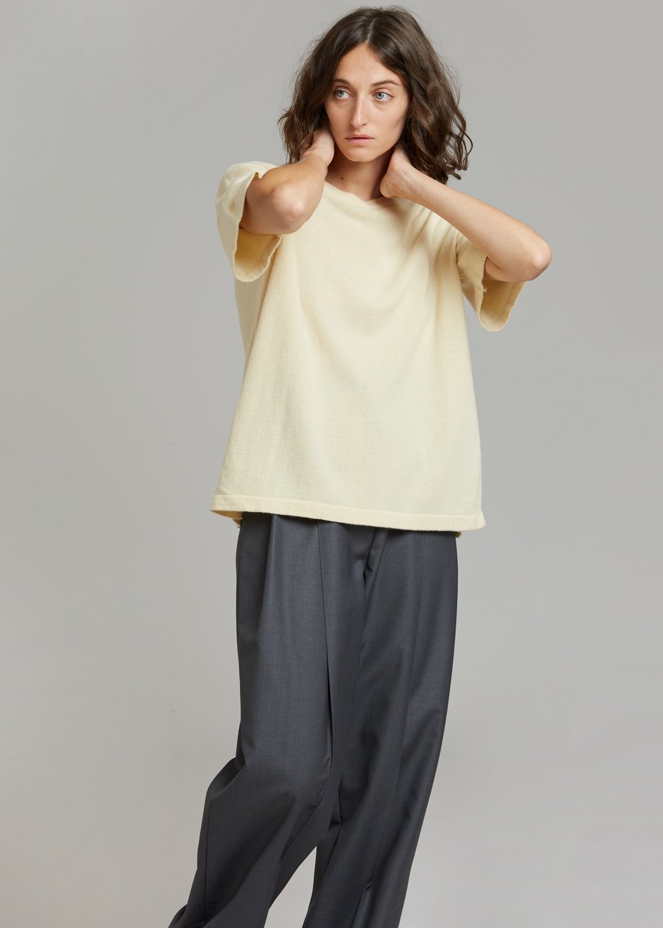 Raisa Knit Top - Custard - 5