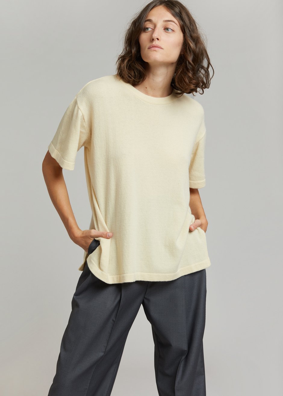 Raisa Knit Top - Custard - 2
