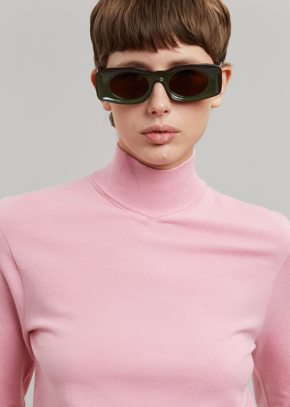 Verona Knit Turtleneck - Peony - 6