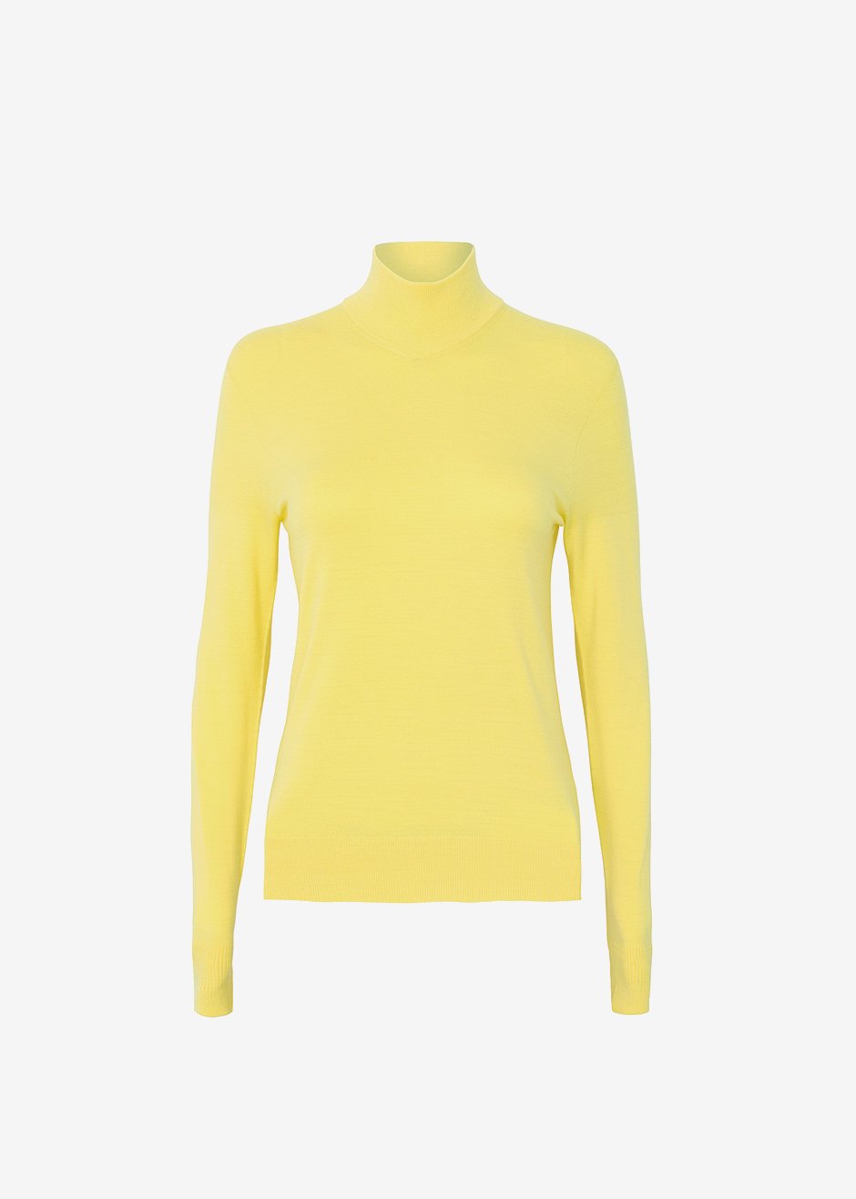 Verona Knit Turtleneck - Lemon - 6