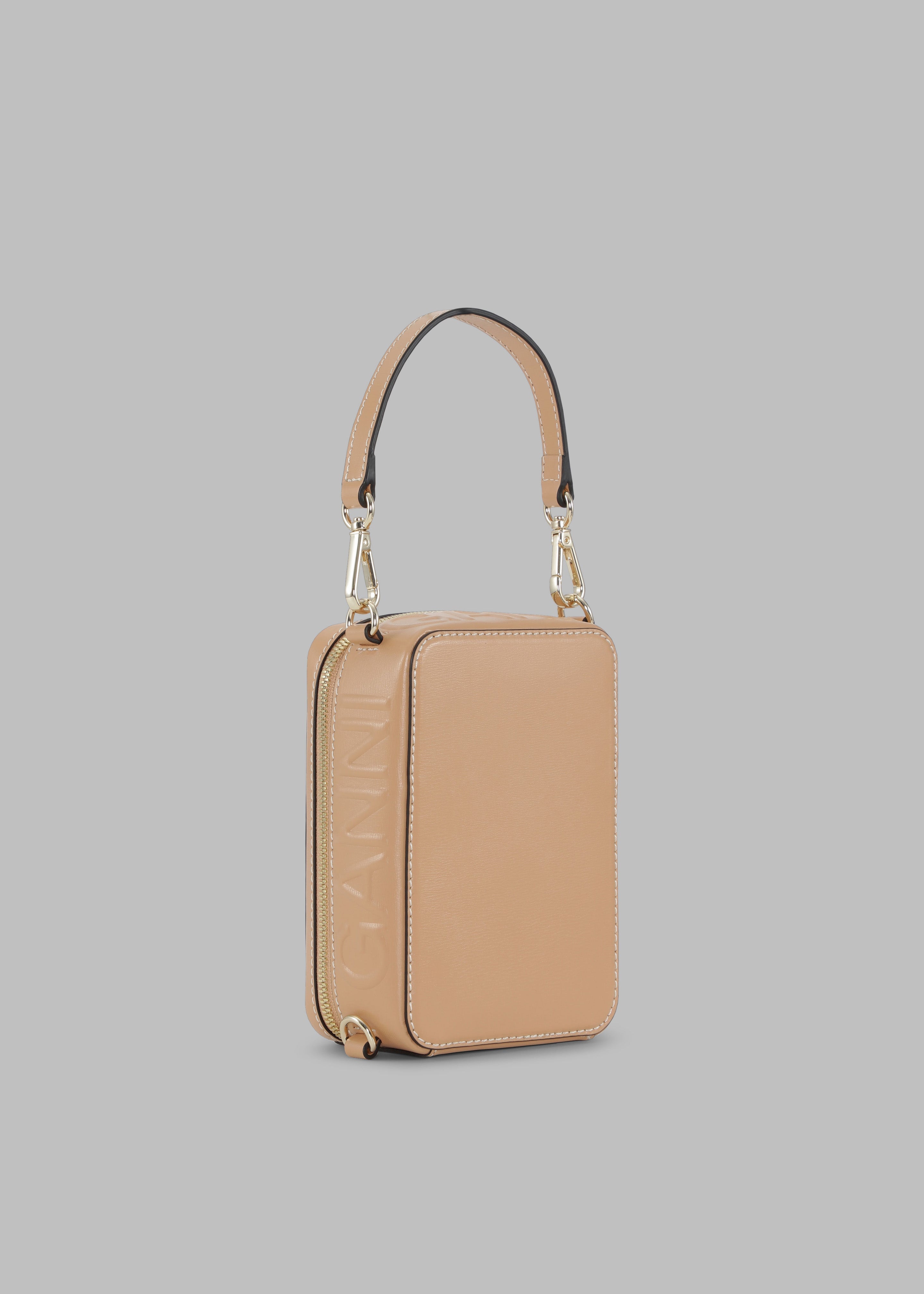 GANNI Banner Camera Bag - Tan - 2