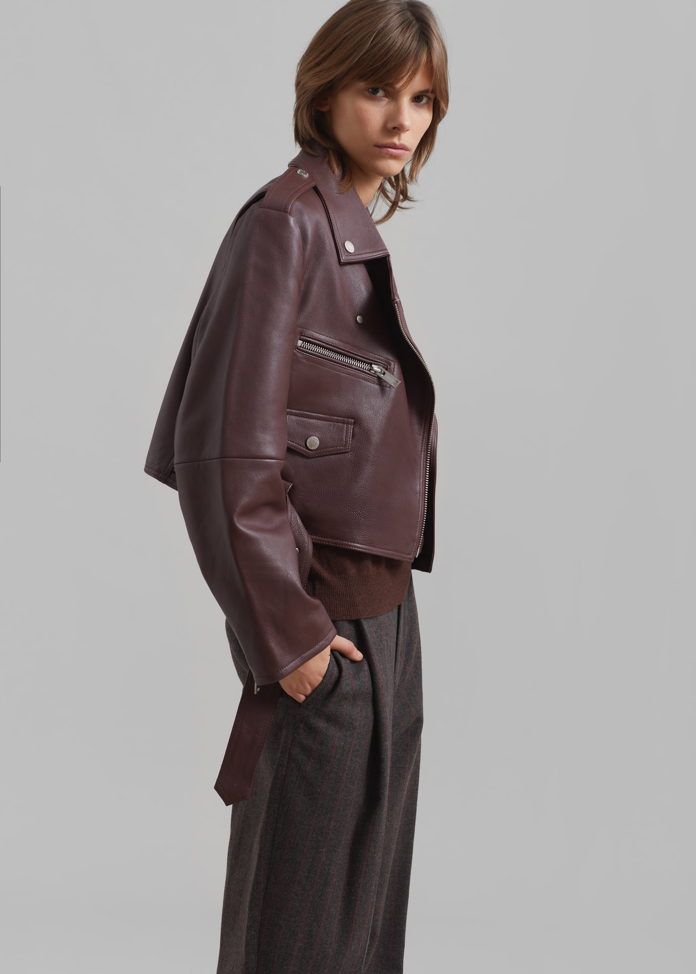 Gestuz Basilia GZ Short Jacket - Bitter Chocolate - 4