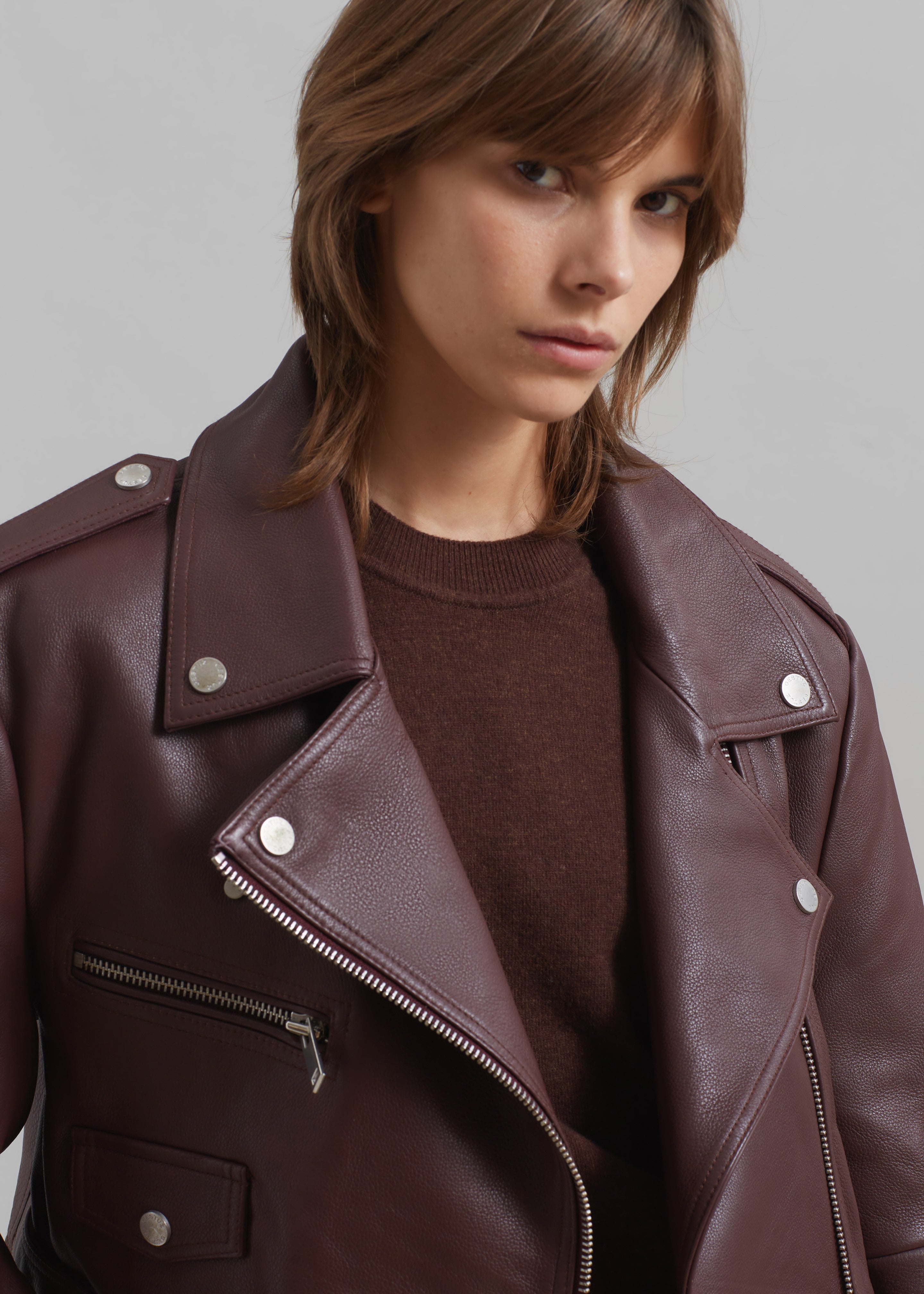 Gestuz Basilia GZ Short Jacket - Bitter Chocolate - 3