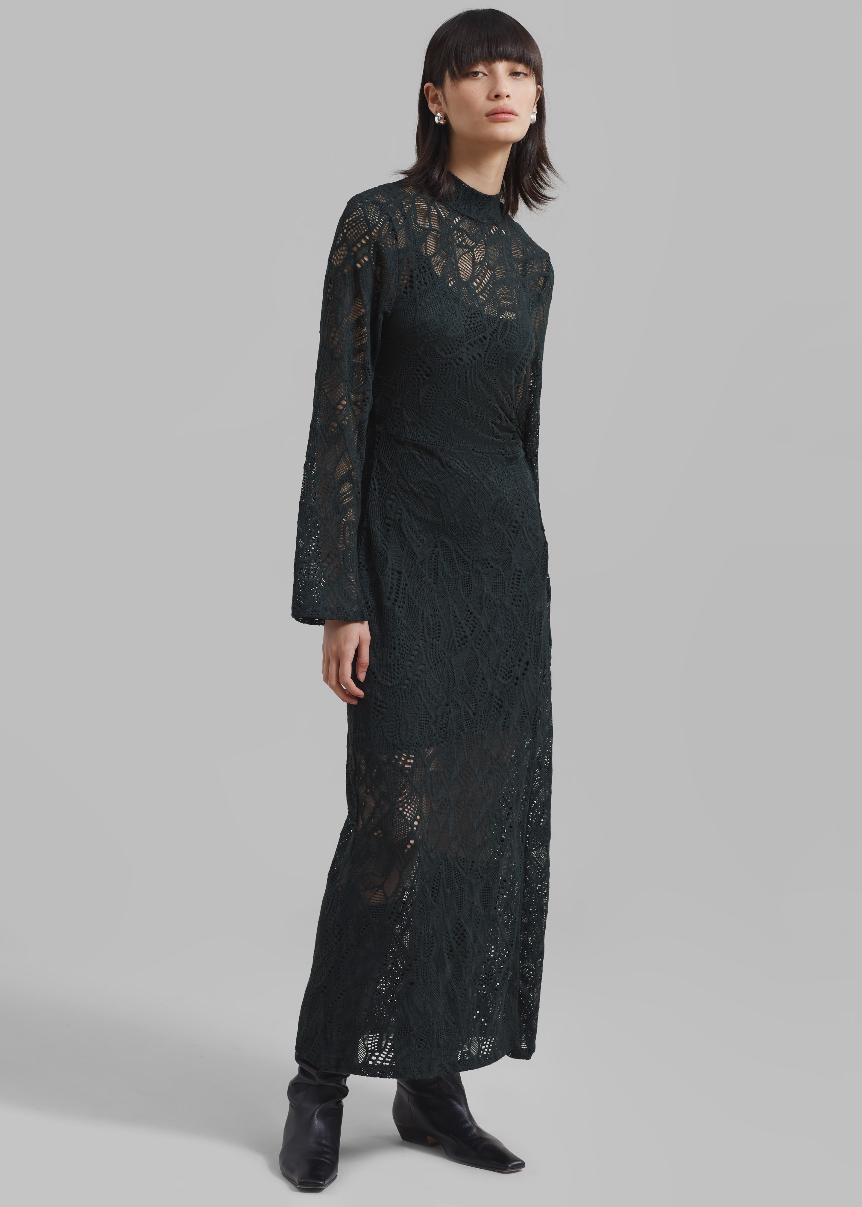 Gestuz Hilma GZ Lace Midi Dress - Jet Set - 4