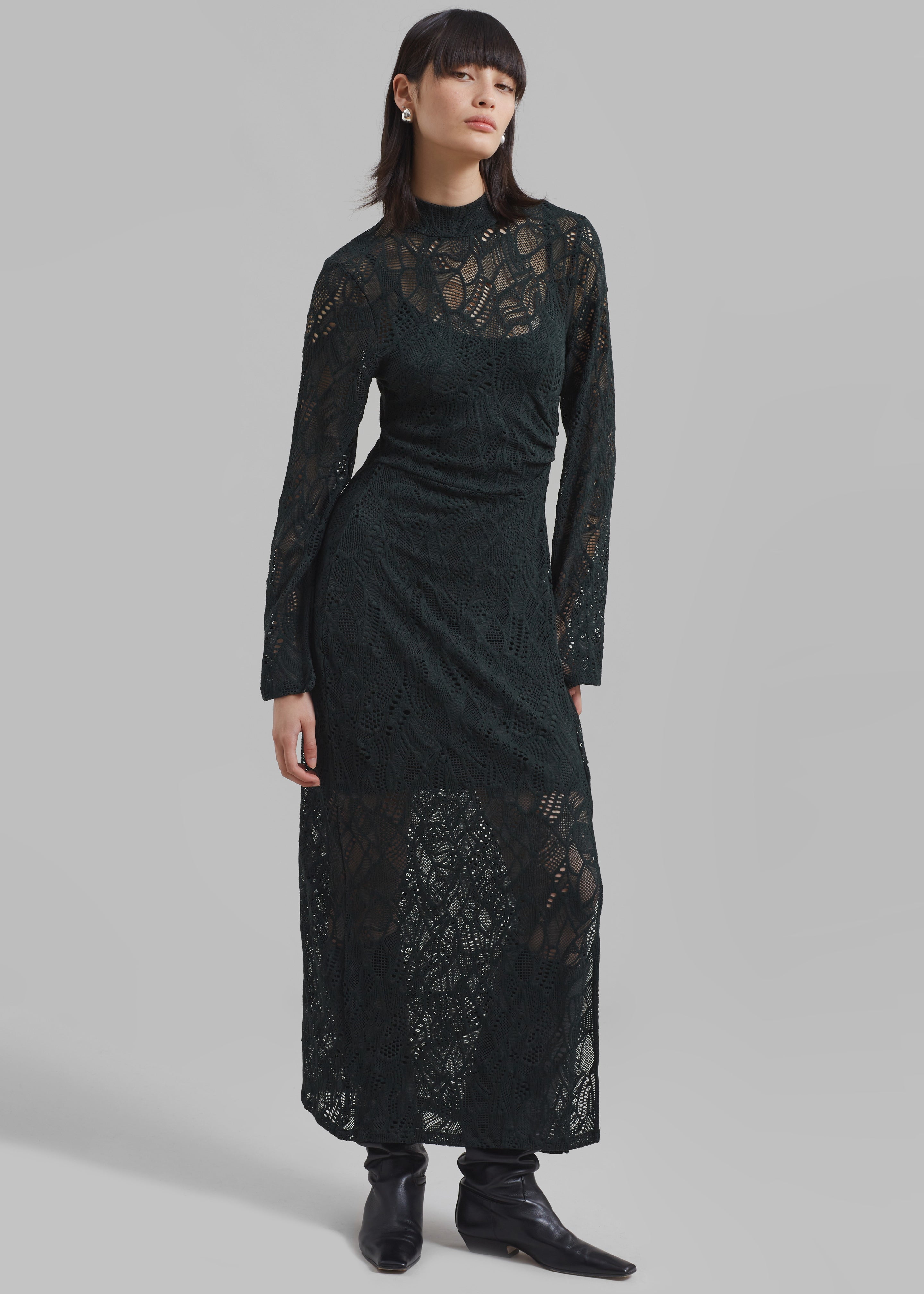 Gestuz Hilma GZ Lace Midi Dress - Jet Set - 5