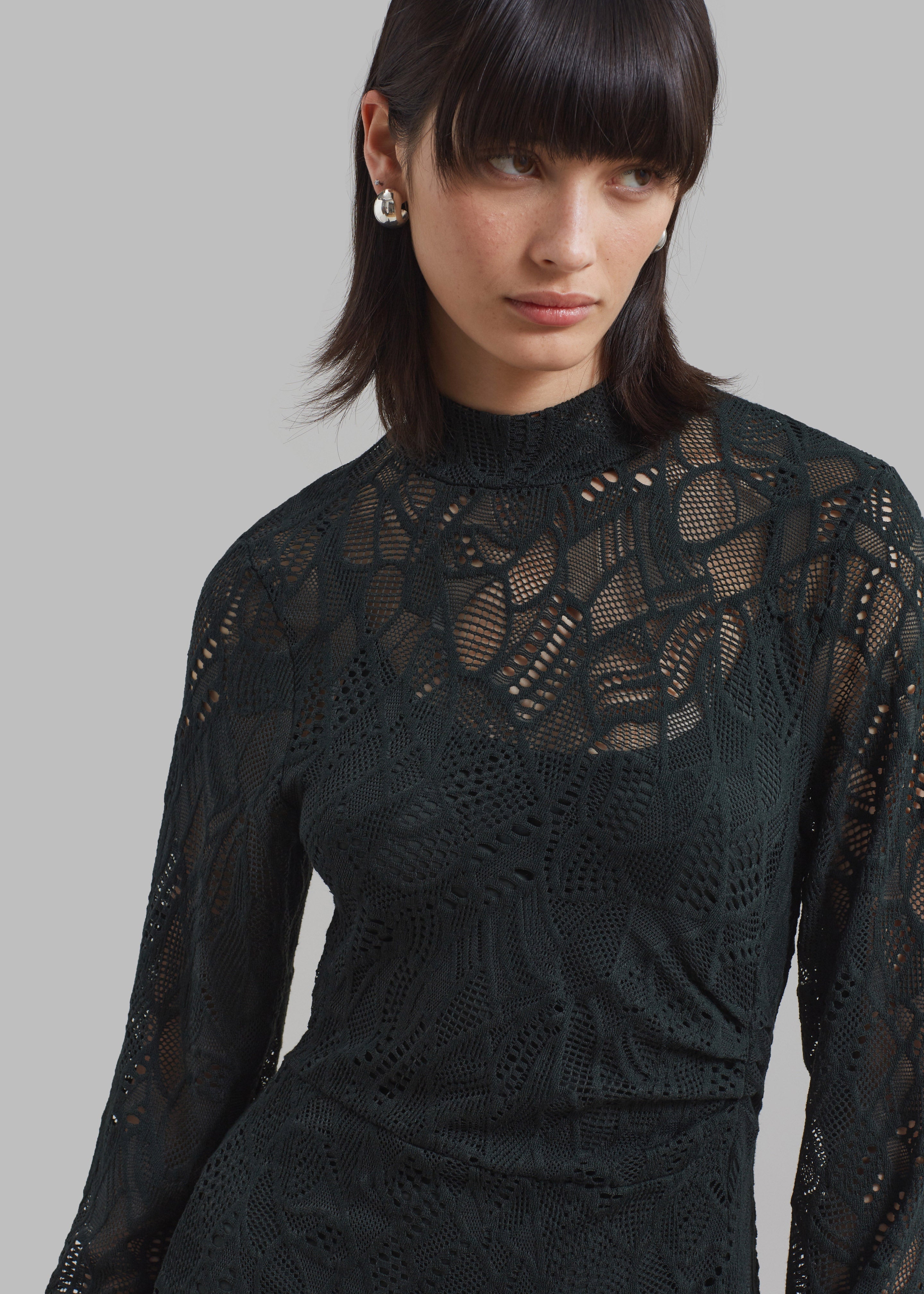 Gestuz Hilma GZ Lace Midi Dress - Jet Set - 2