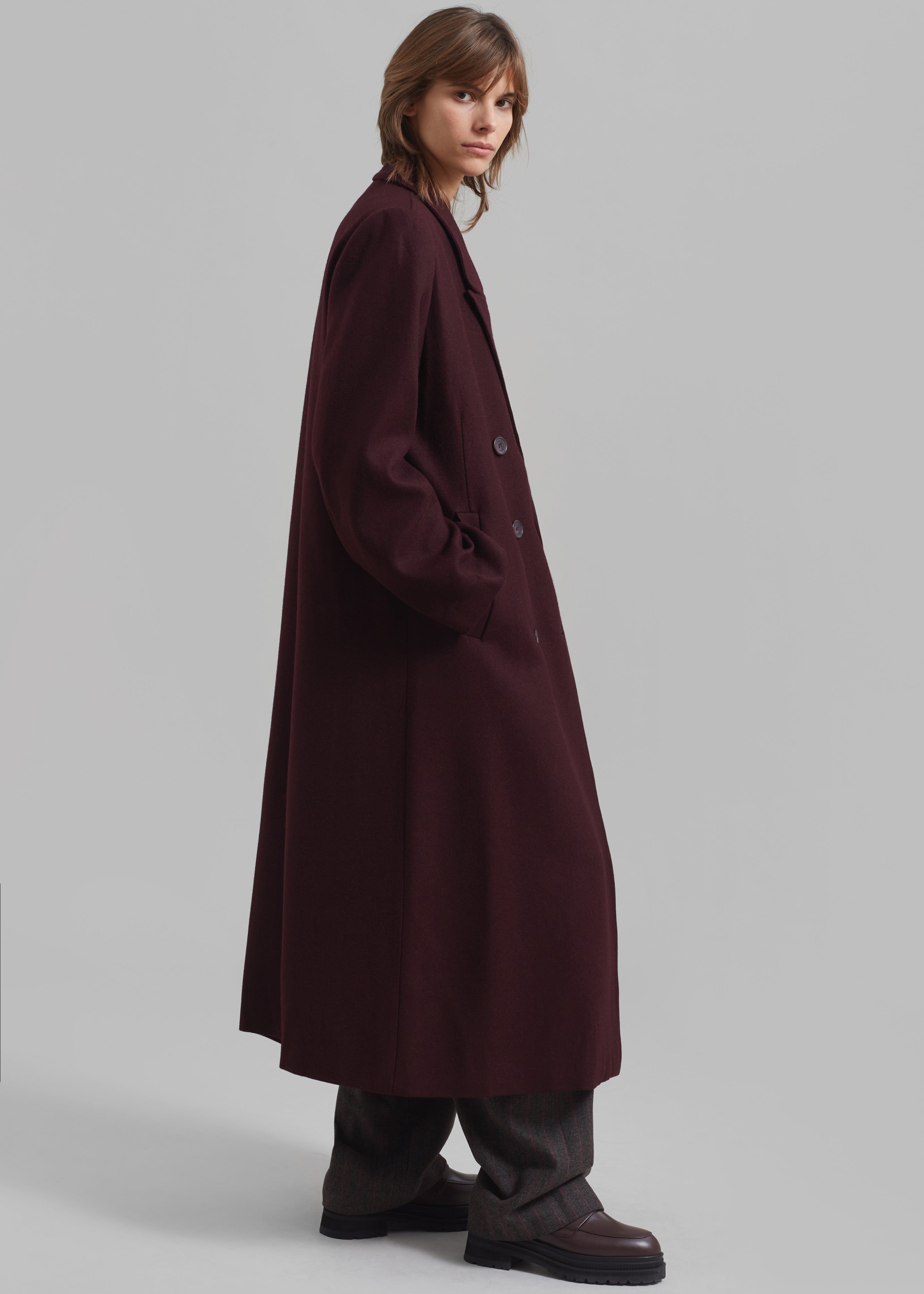 Gestuz Malene GZ Coat - Dark Bordeaux - 5