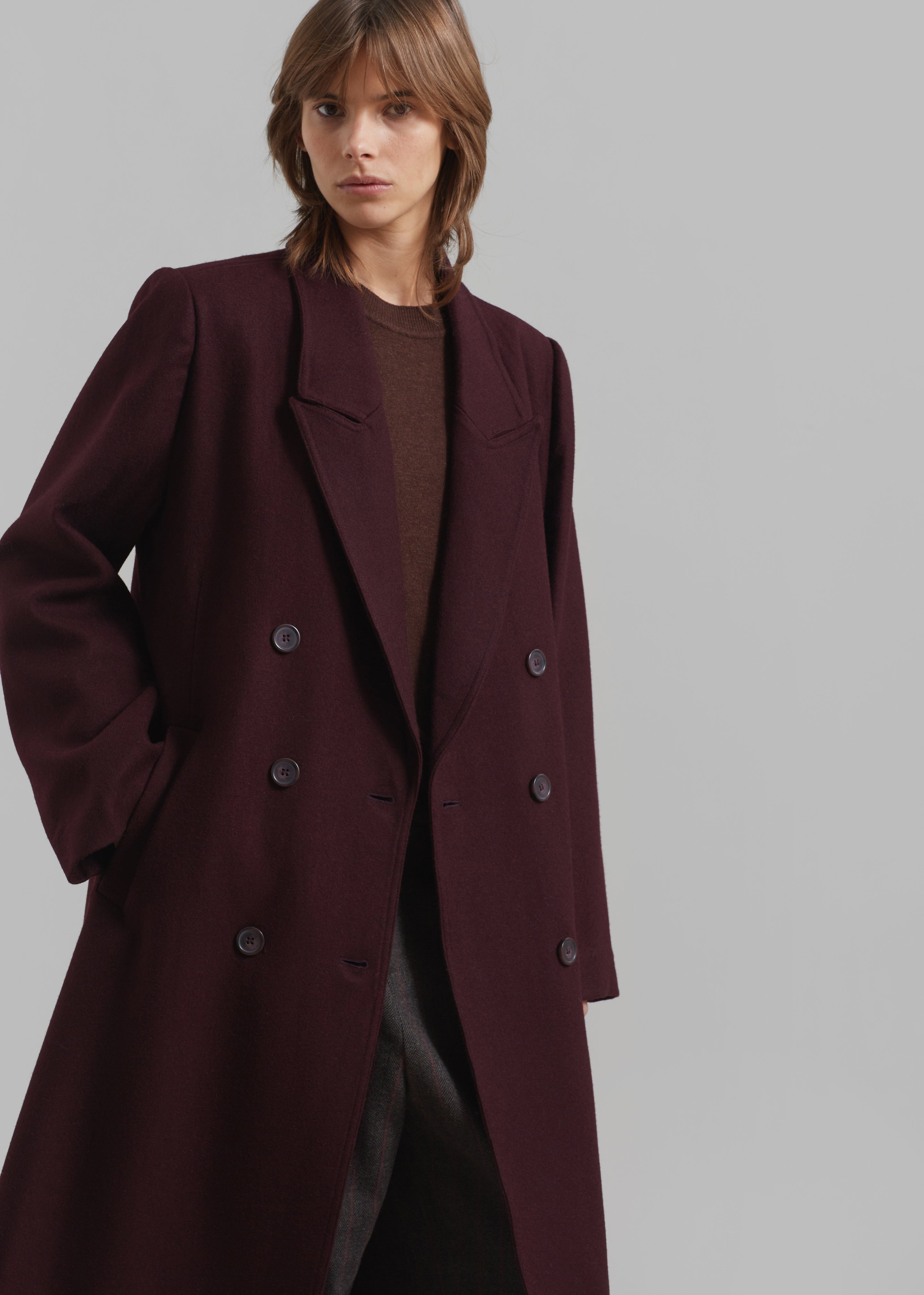 Gestuz Malene GZ Coat - Dark Bordeaux - 2