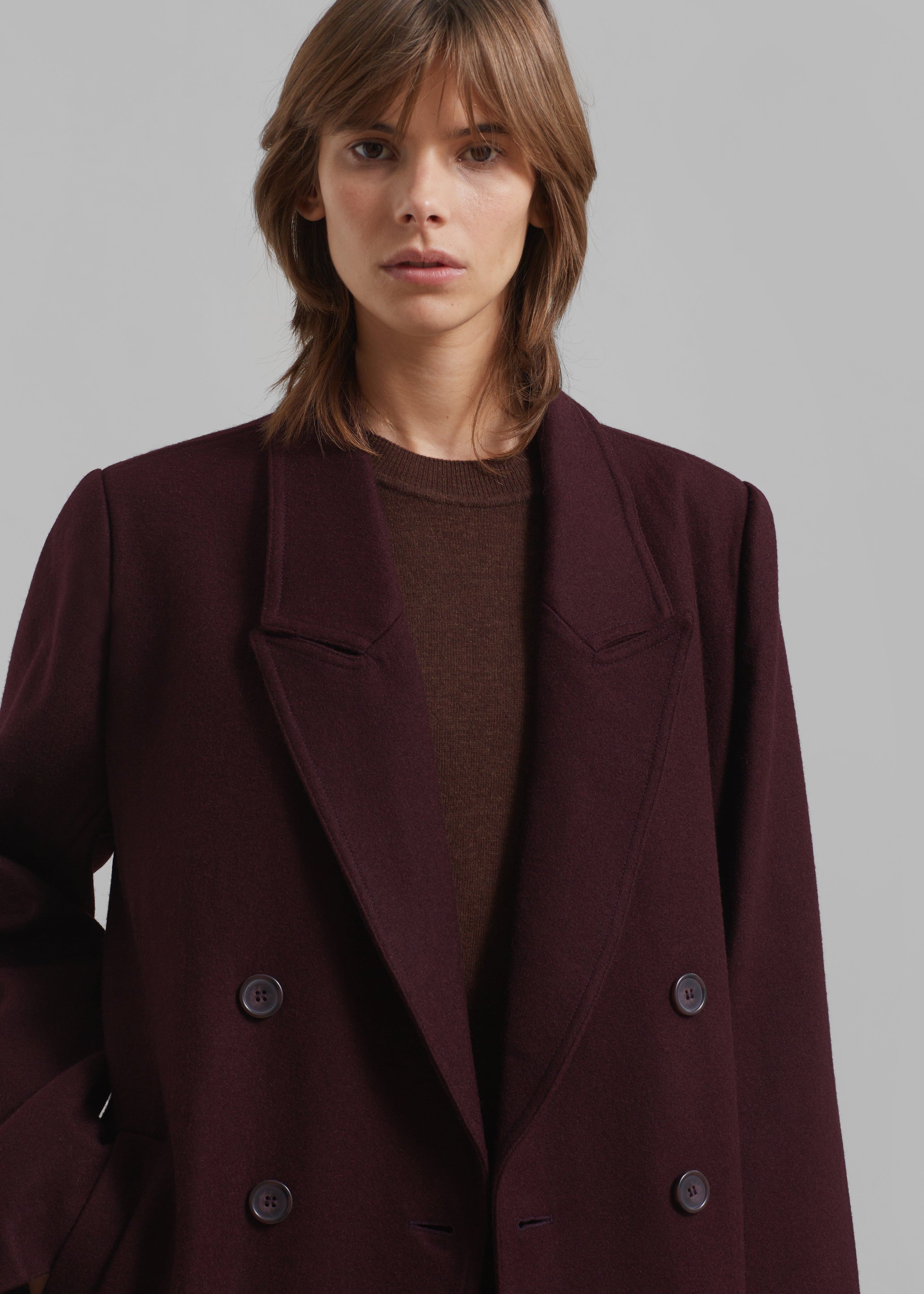 Gestuz Malene GZ Coat - Dark Bordeaux - 4