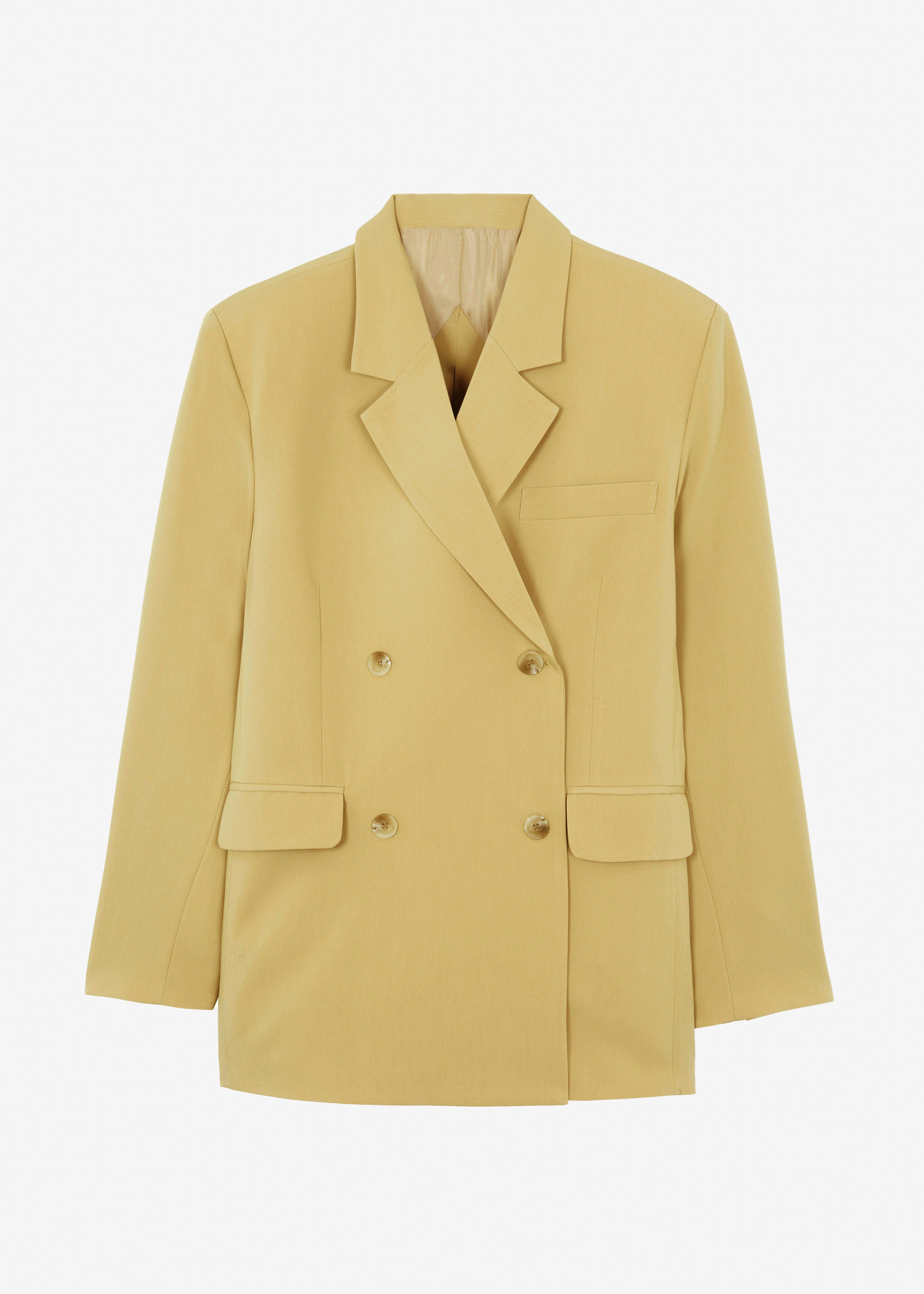 Girona Open Back Blazer - Cornsilk - 8