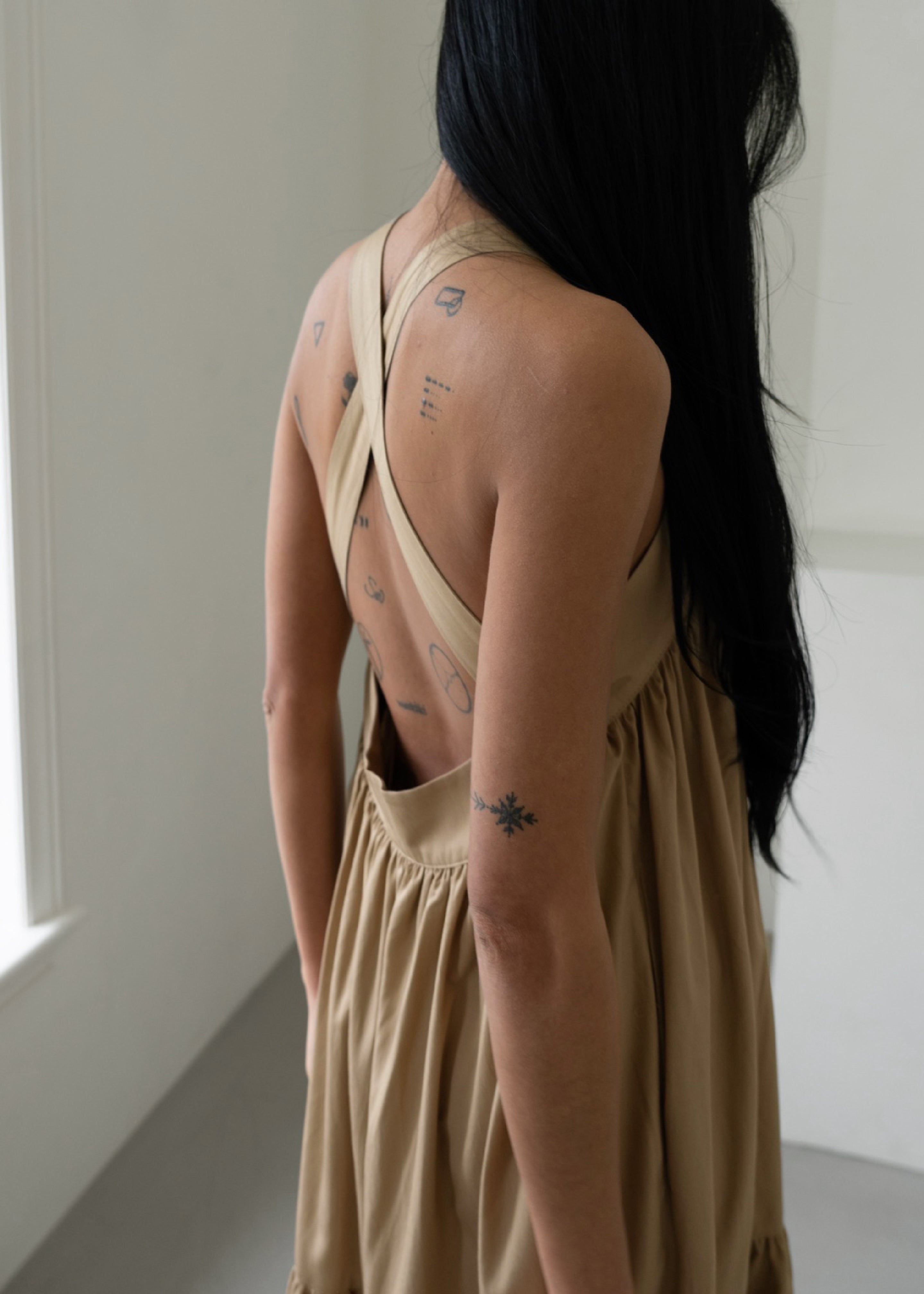 Gracie Halter Maxi Dress - Beige - 11