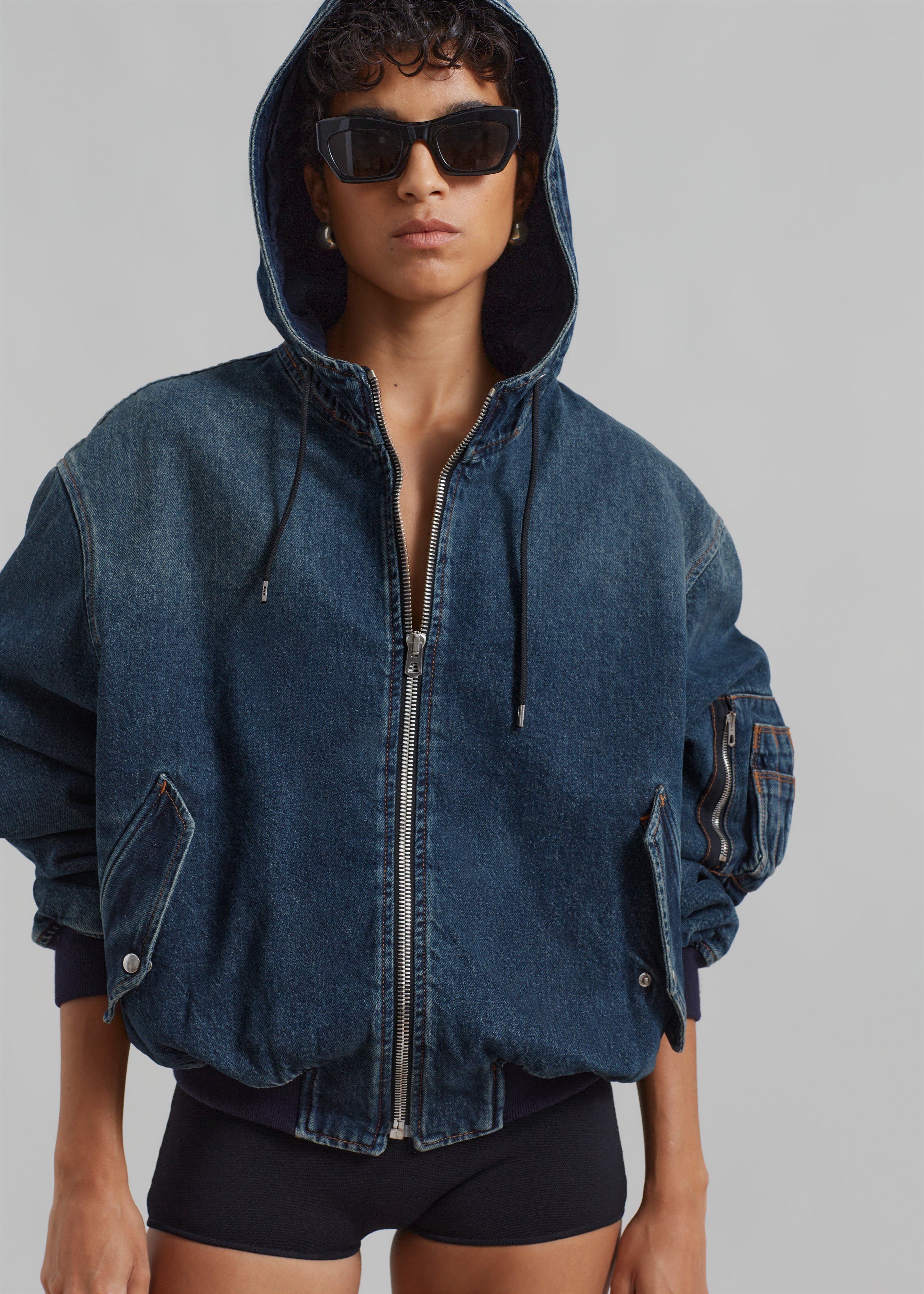 Haikure Benjamin Bomber - Darkly Blue - 2