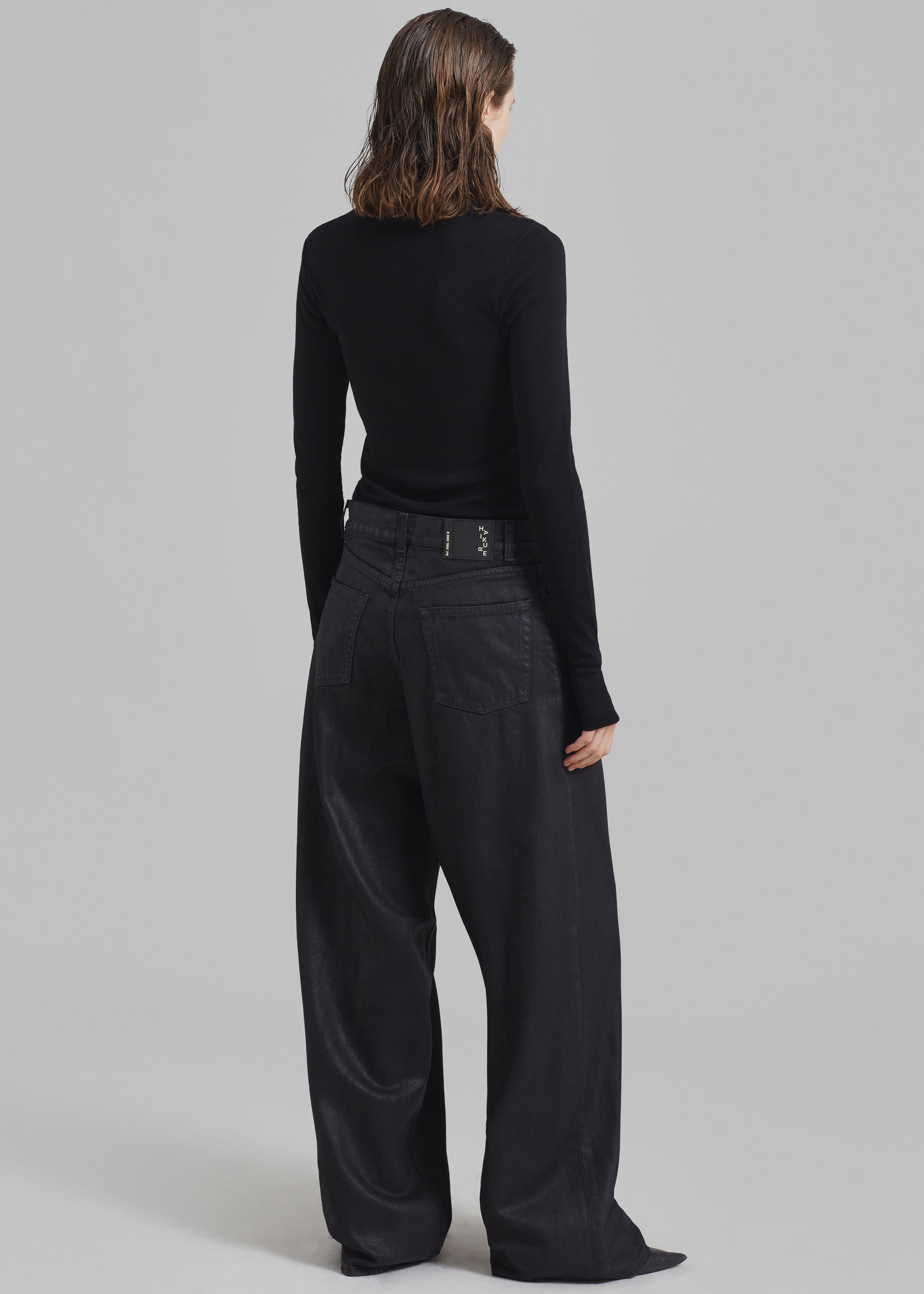 Haikure Bethany Pants - Black Coated - 9