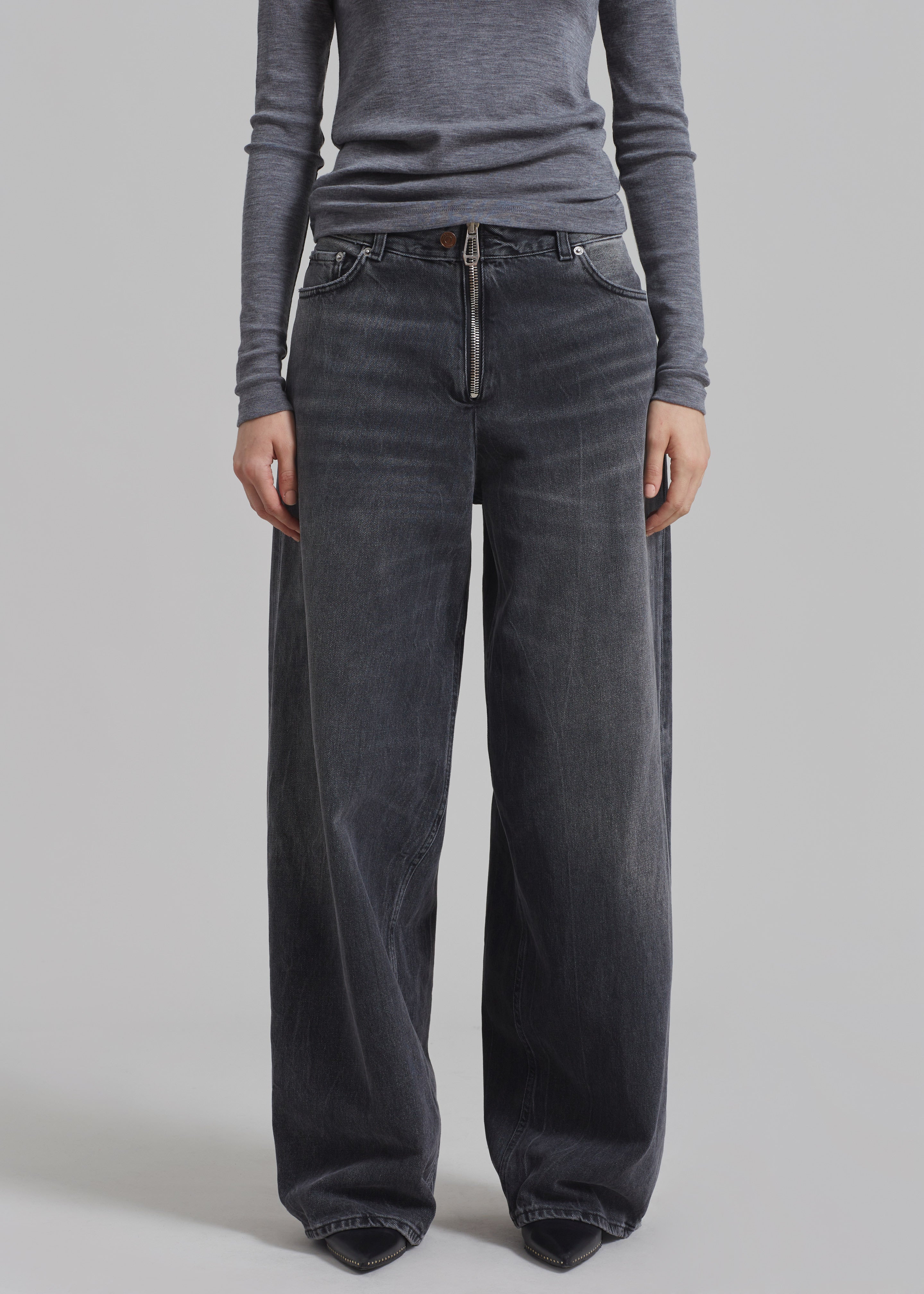 Haikure Bethany Zip Pants - Spider Black - 3