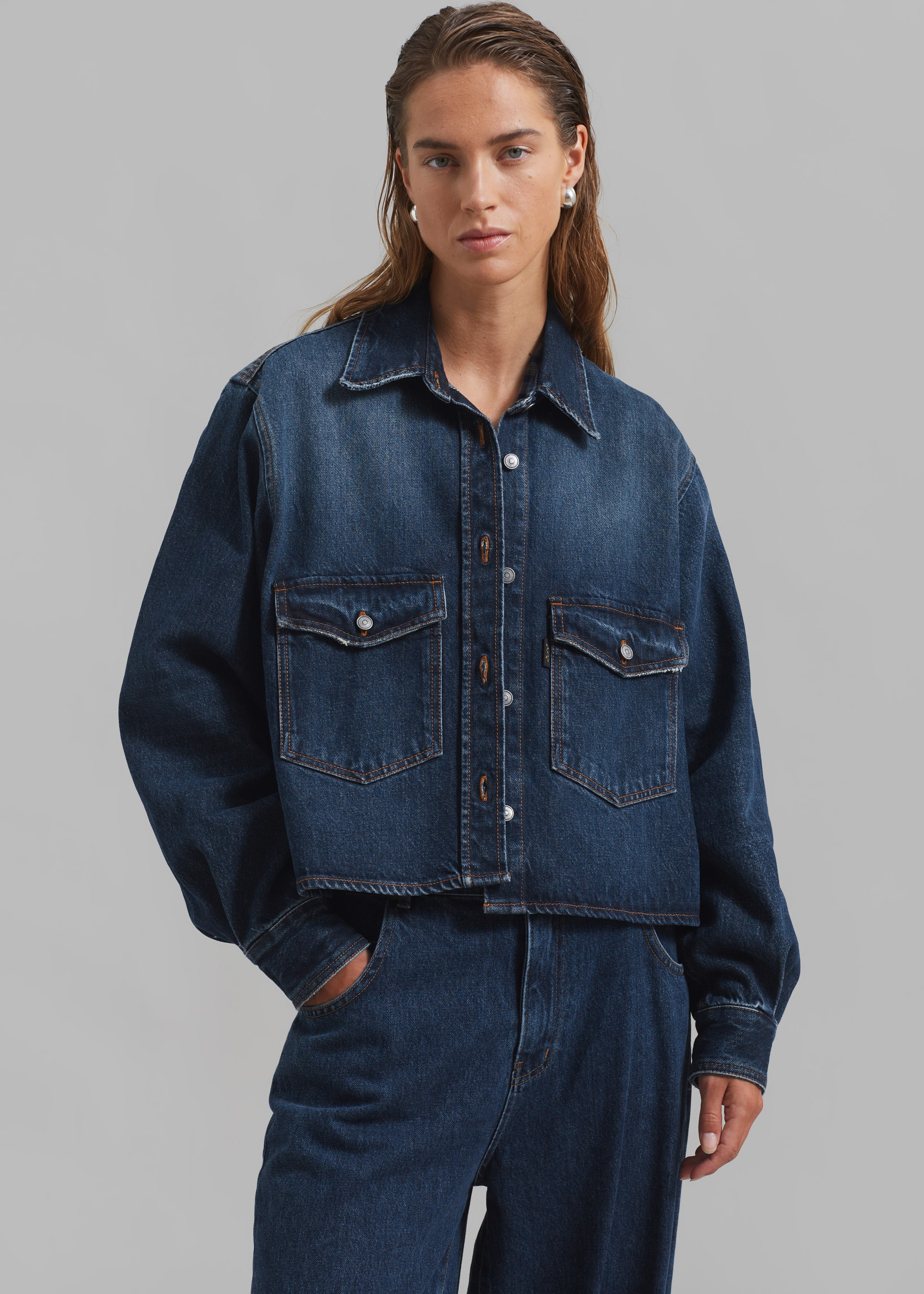Haikure Chloe Shirt - Deep Blue - 5