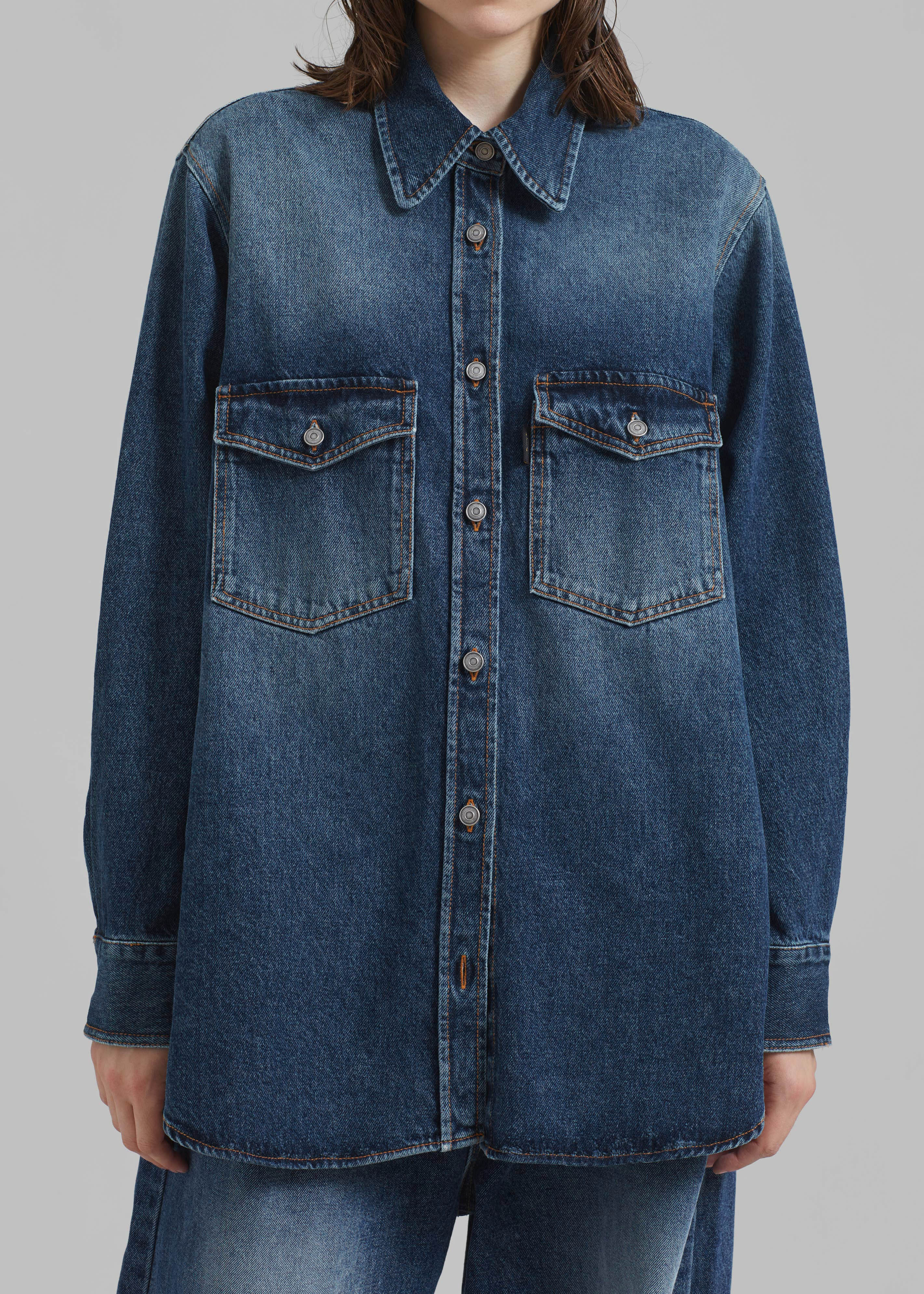 Haikure Octavia Shirt - Old Blue - 5
