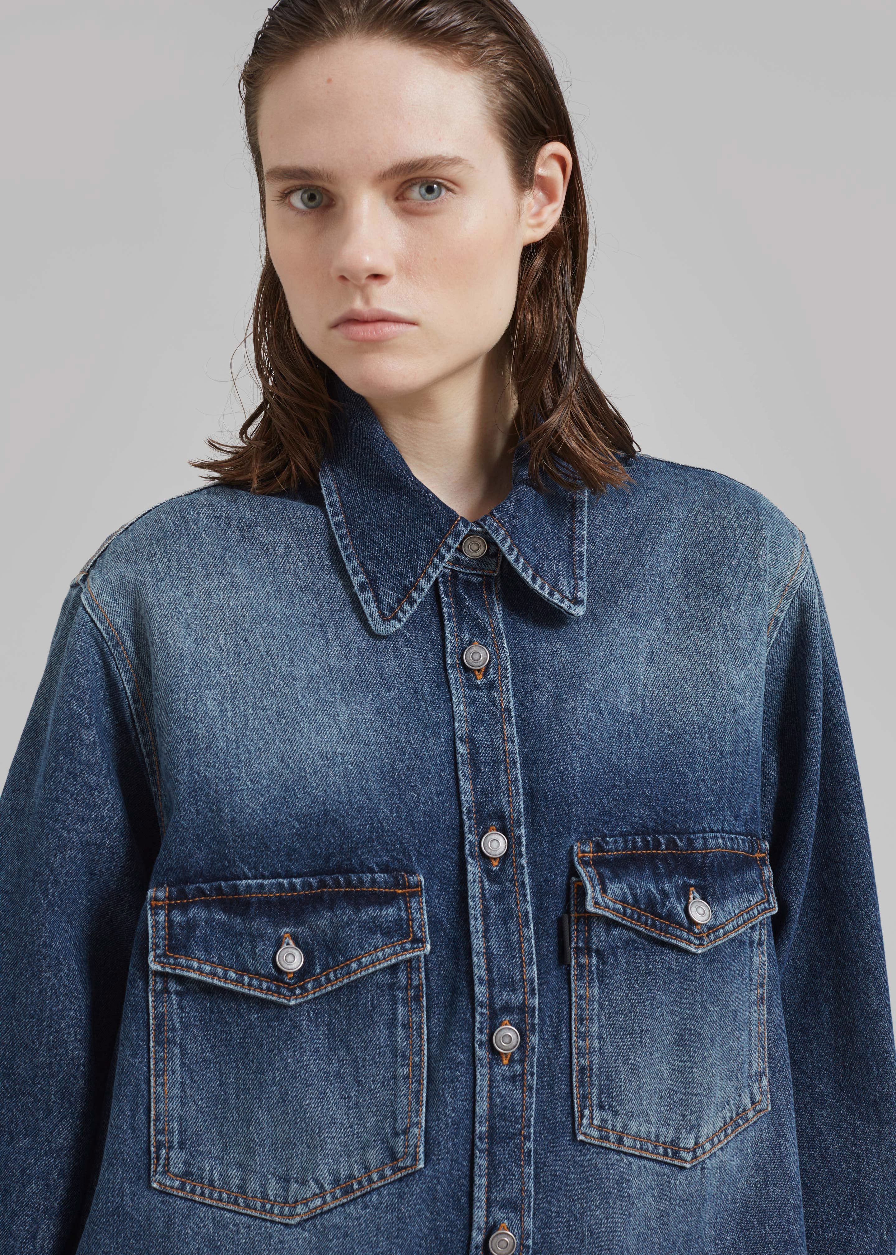 Haikure Octavia Shirt - Old Blue - 4
