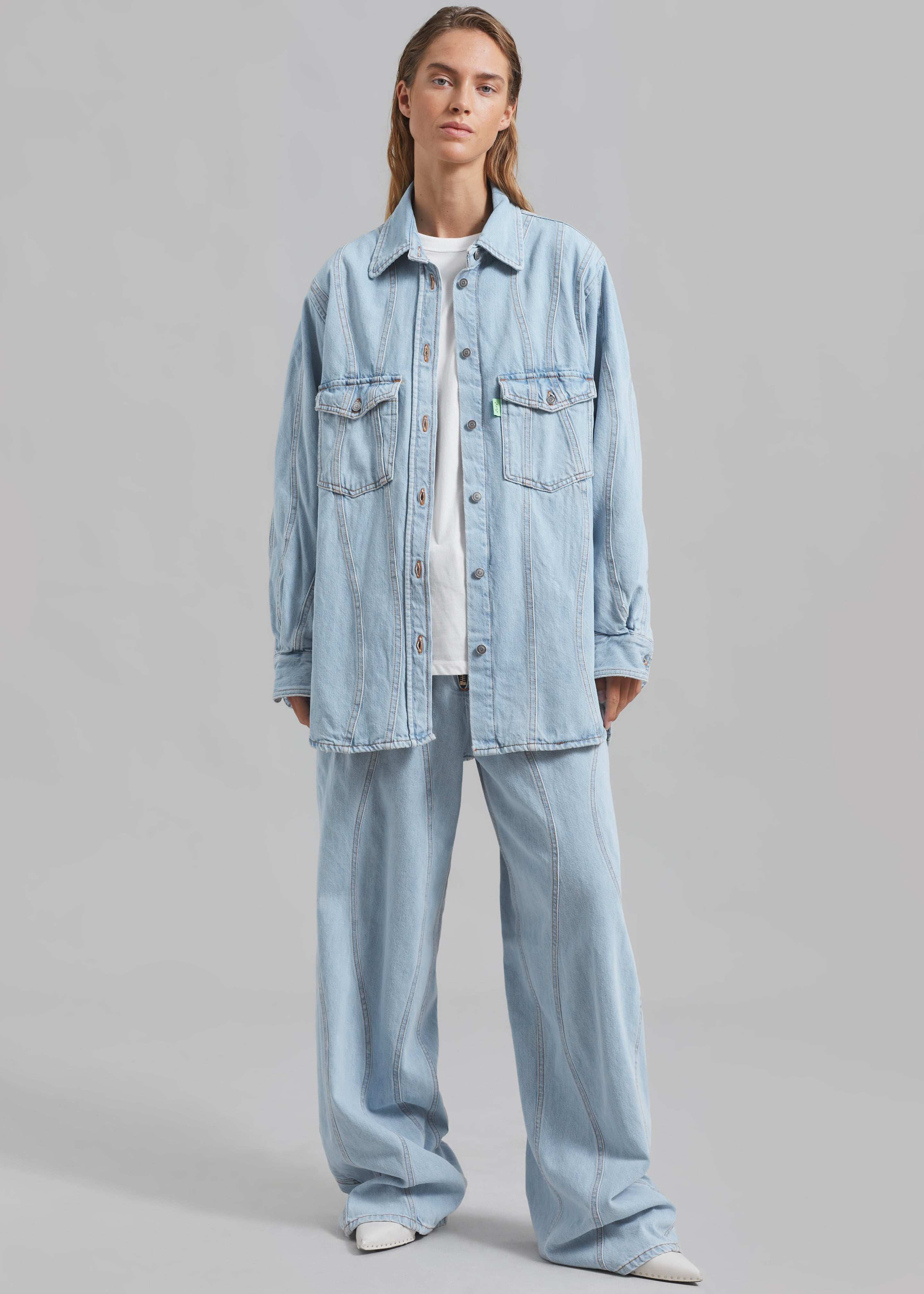 Haikure Octavia Shirt - Wave Blue Sea - 1