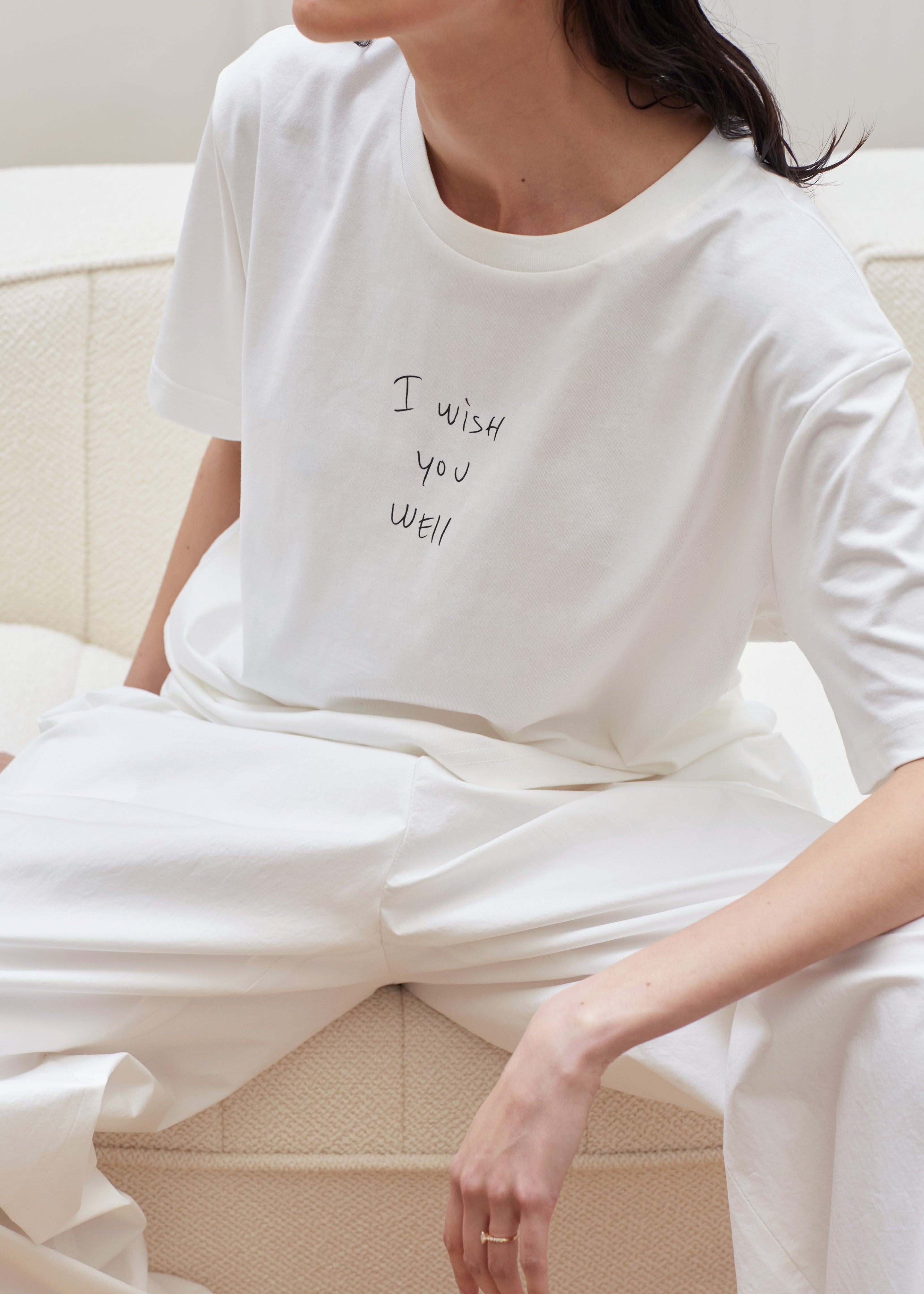 The Frankie Shop x Thomas Lélu Slope T-Shirt - Off White/Black - 9