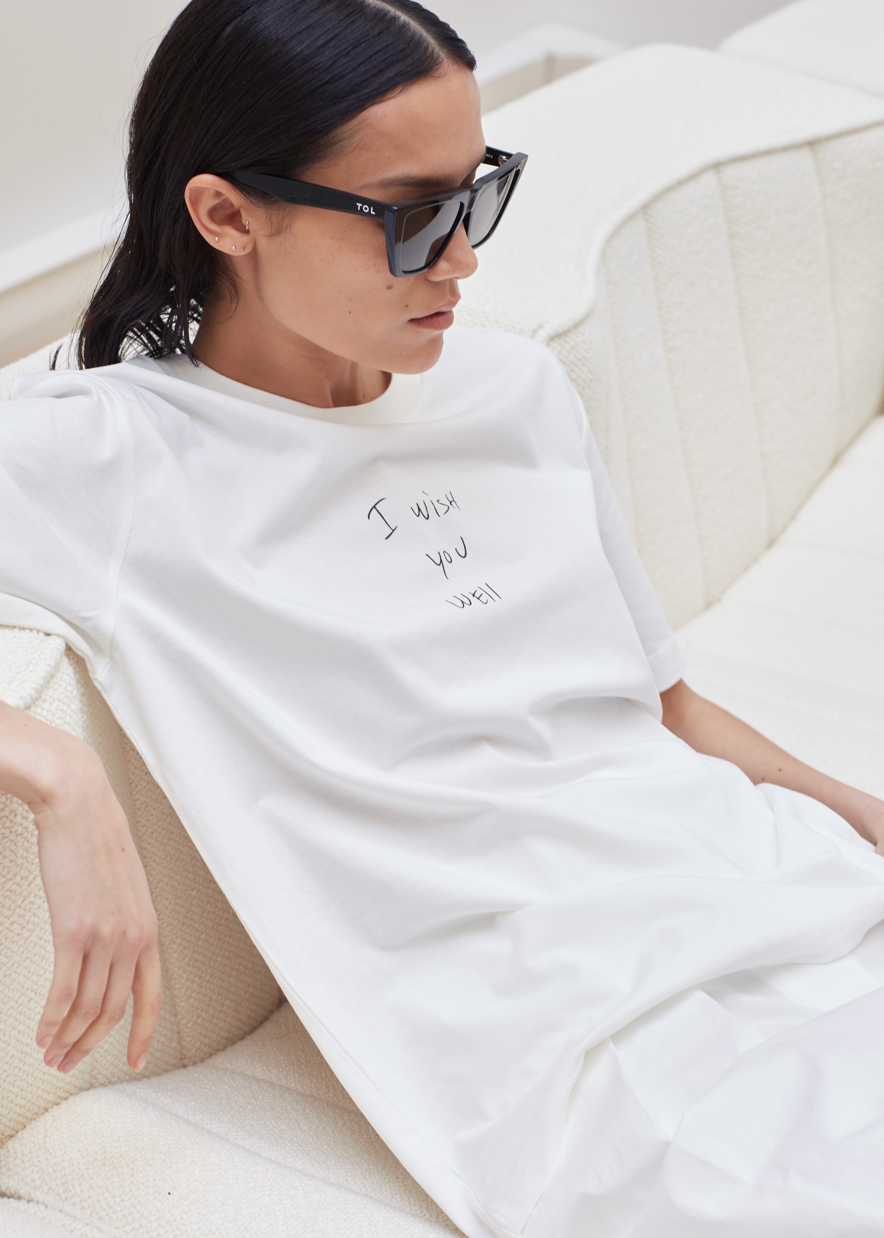 The Frankie Shop x Thomas Lélu Slope T-Shirt - Off White/Black - 5