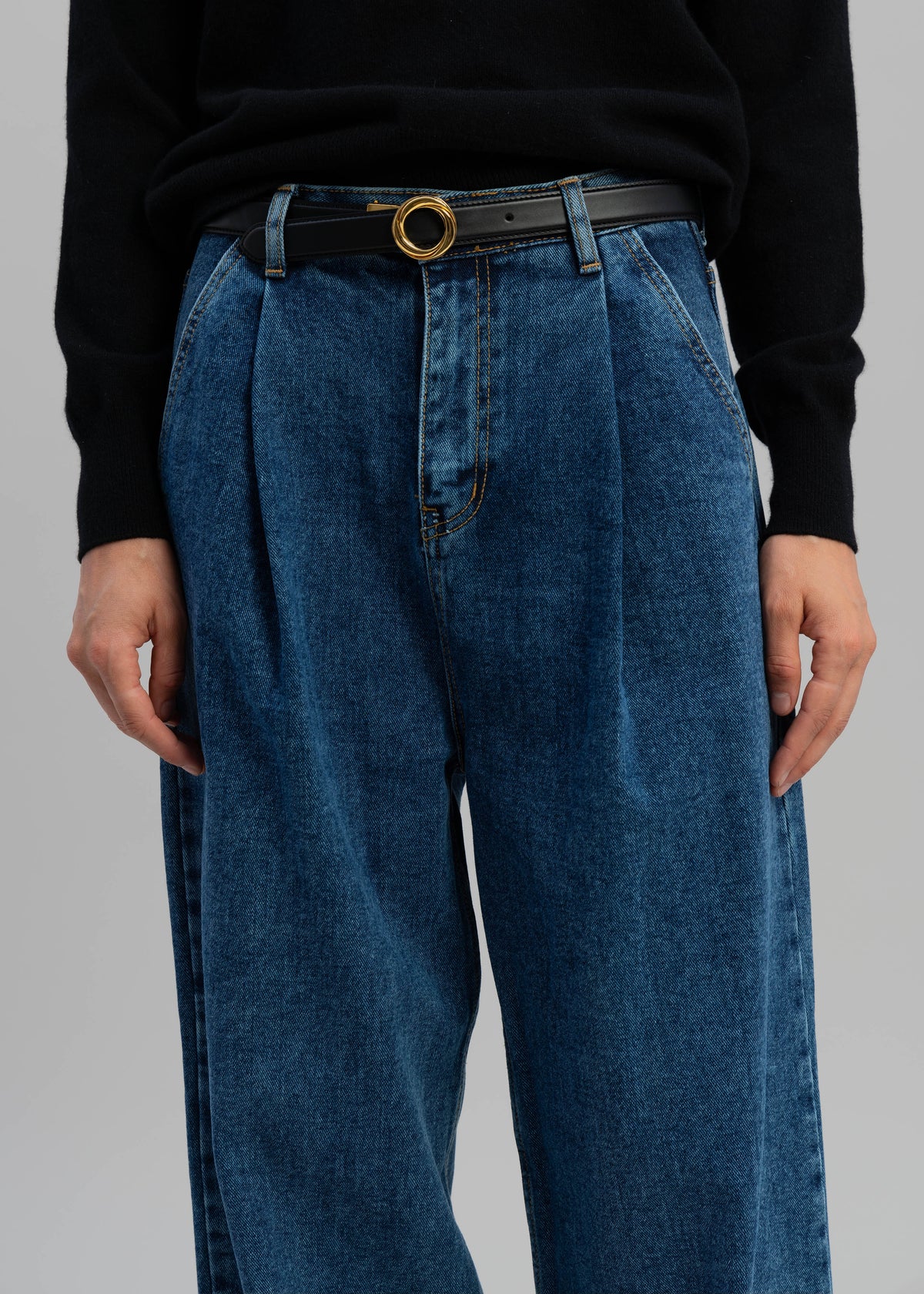 Isabella Denim Pants - Medium Wash - 5