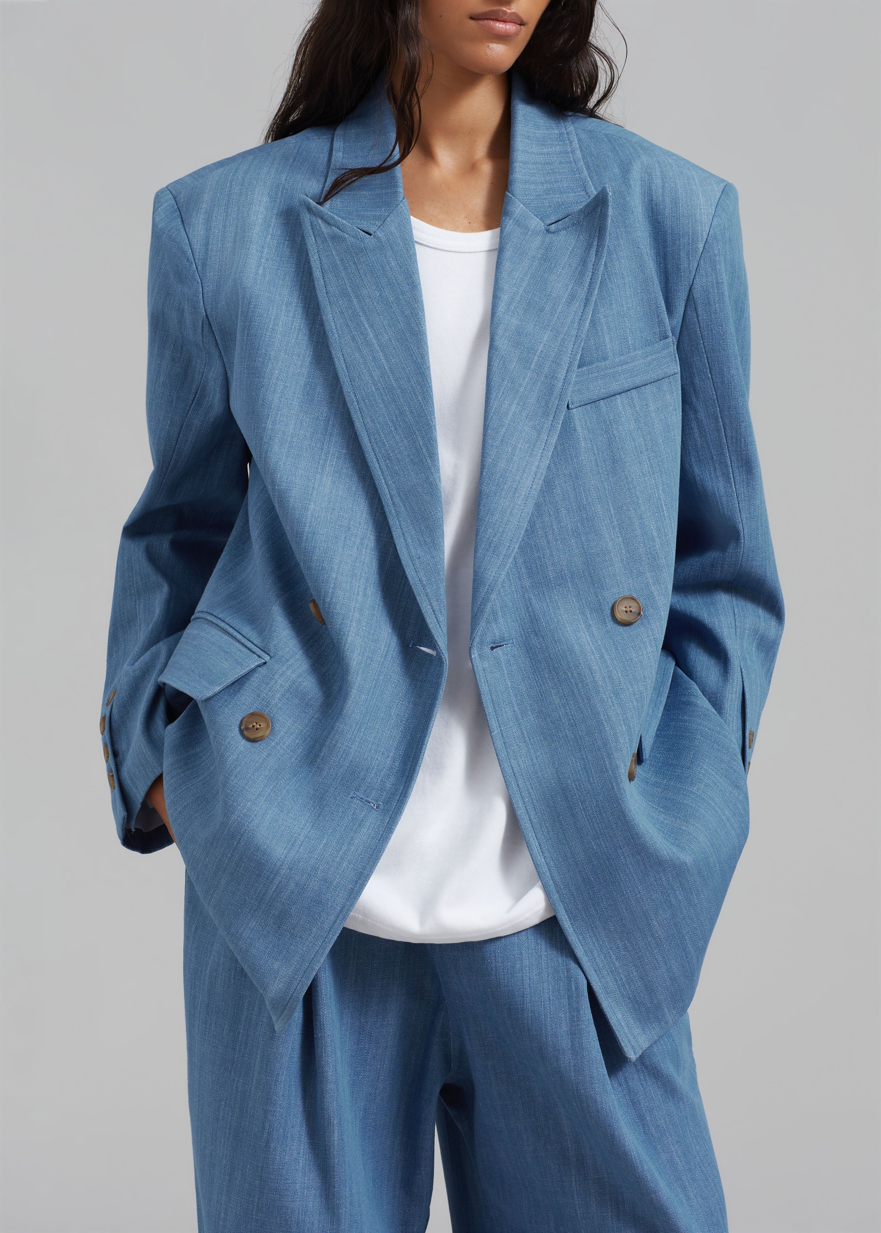 Jan Denim Blazer - Blue - 7
