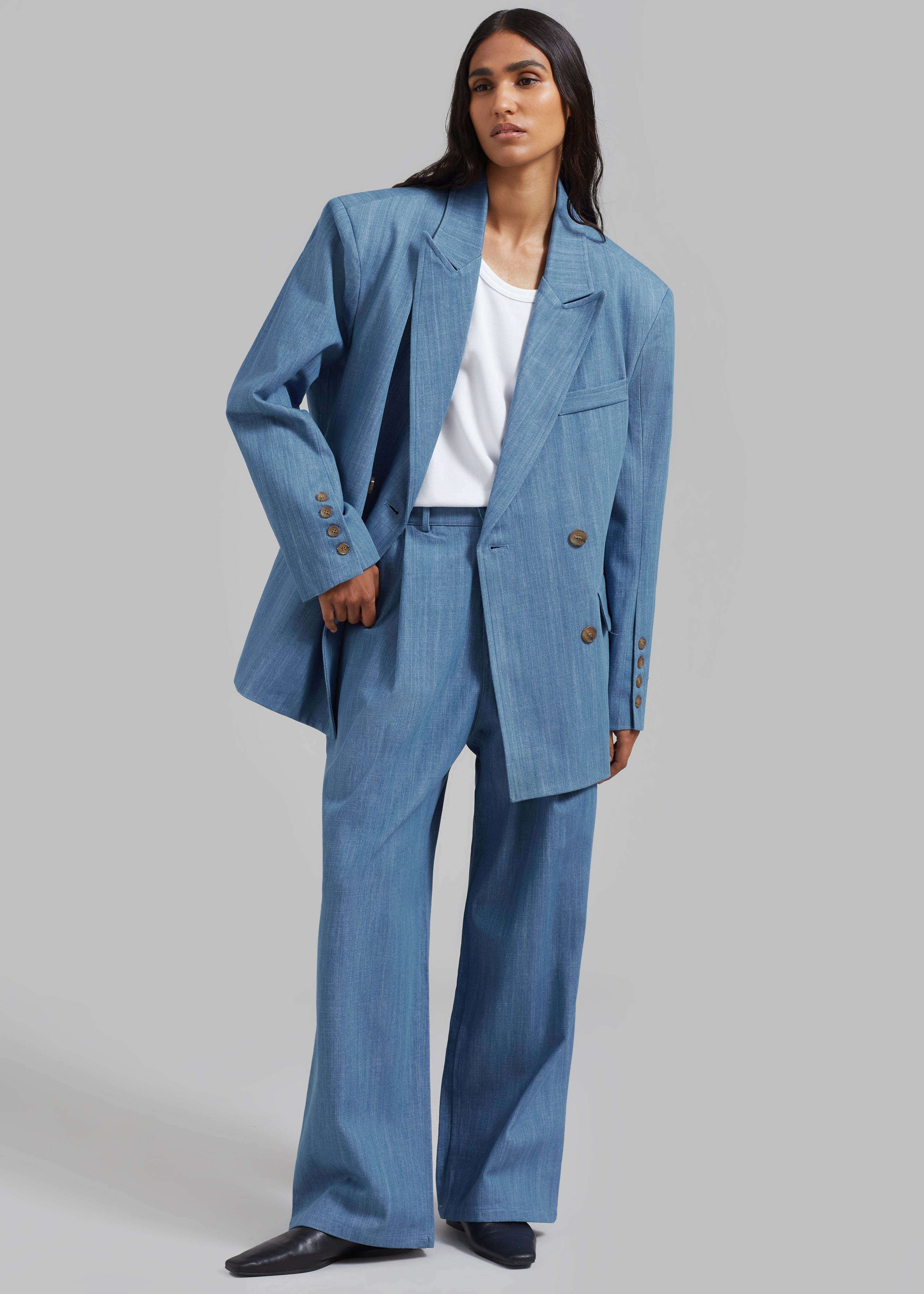 Jan Denim Blazer - Blue - 8