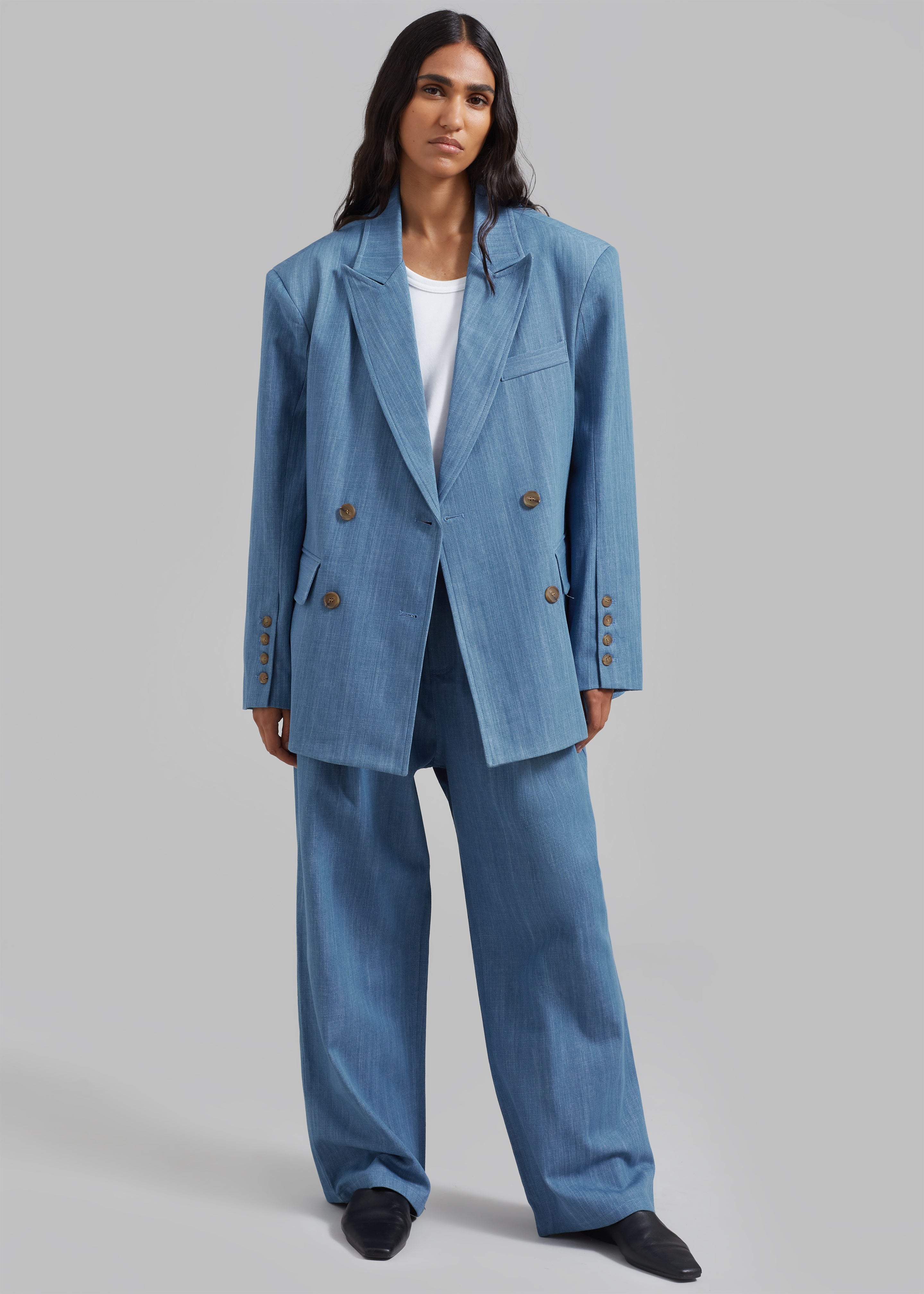 Jan Denim Blazer - Blue - 2