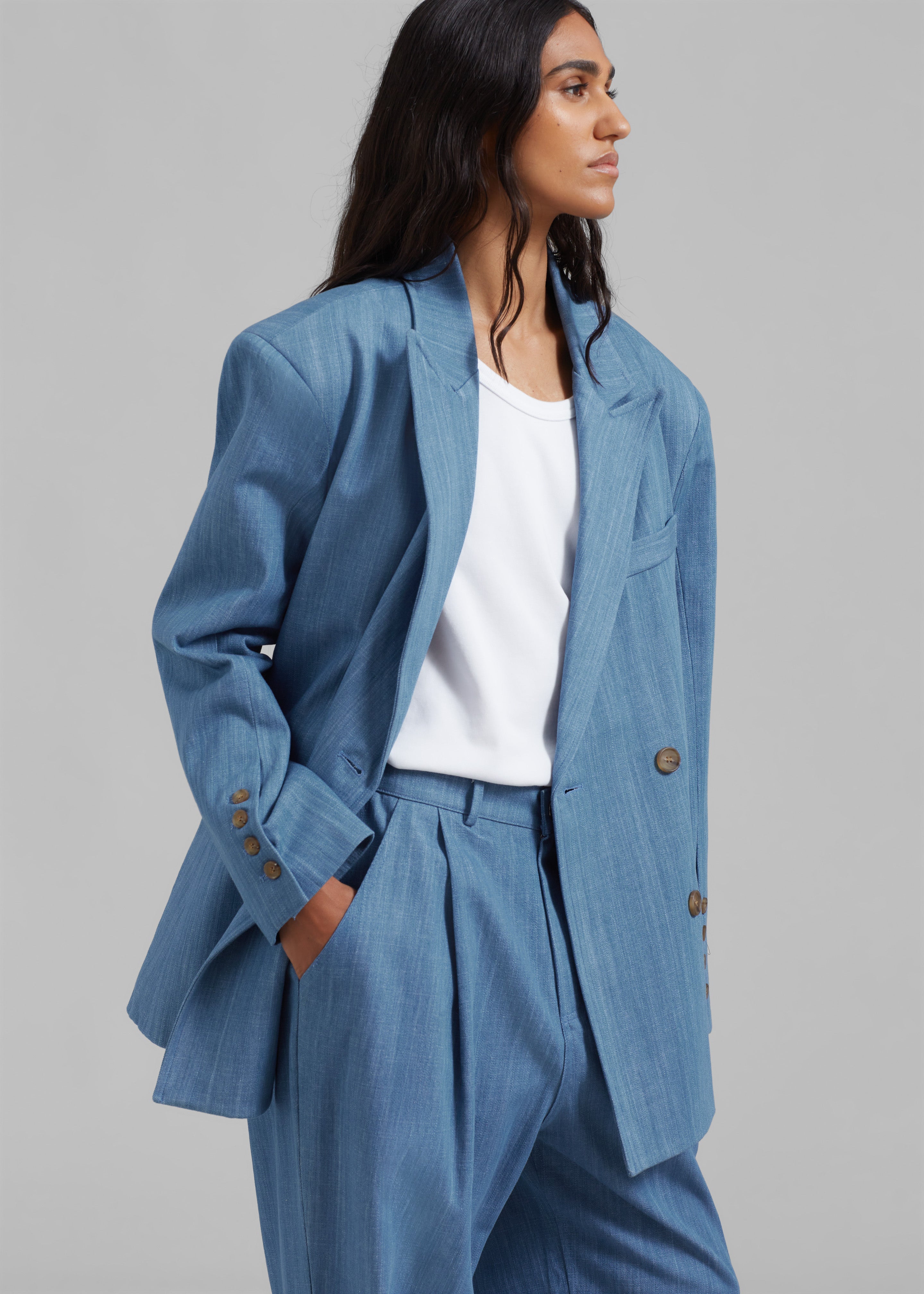 Jan Denim Blazer - Blue - 9